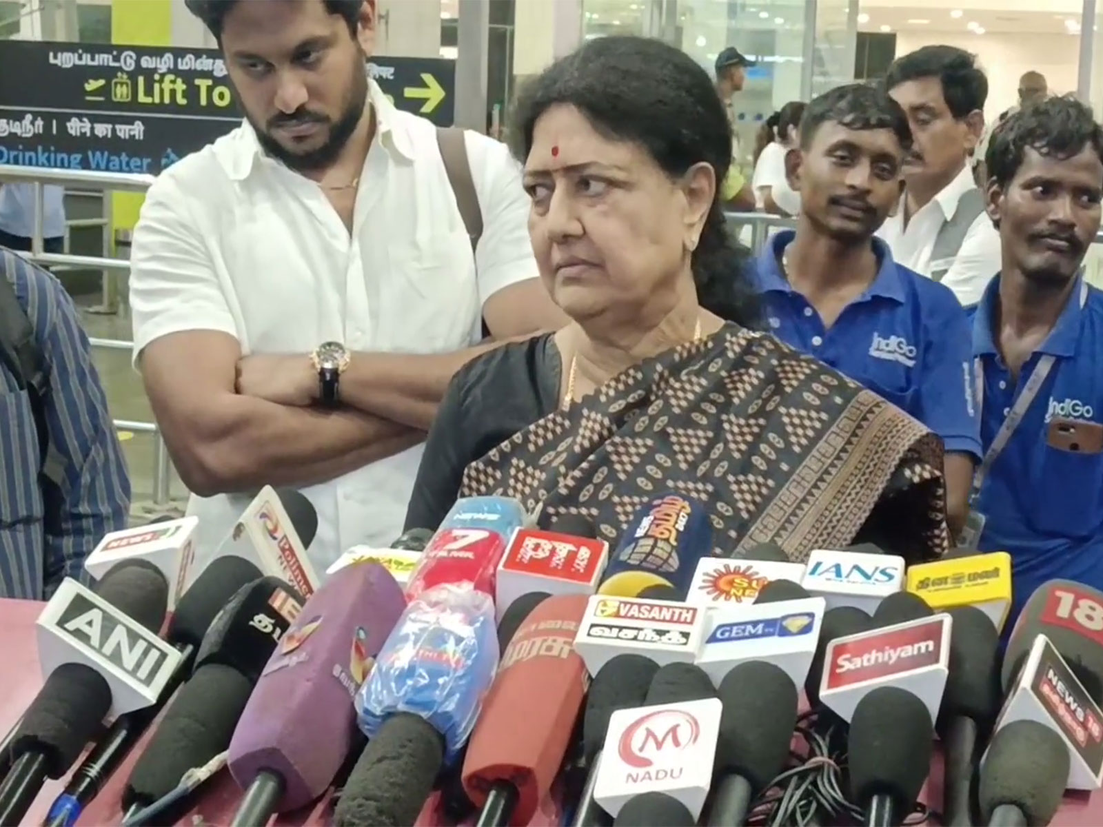 The former interim general secretary of the AIADMK, VK Sasikala (Photo/ANI)