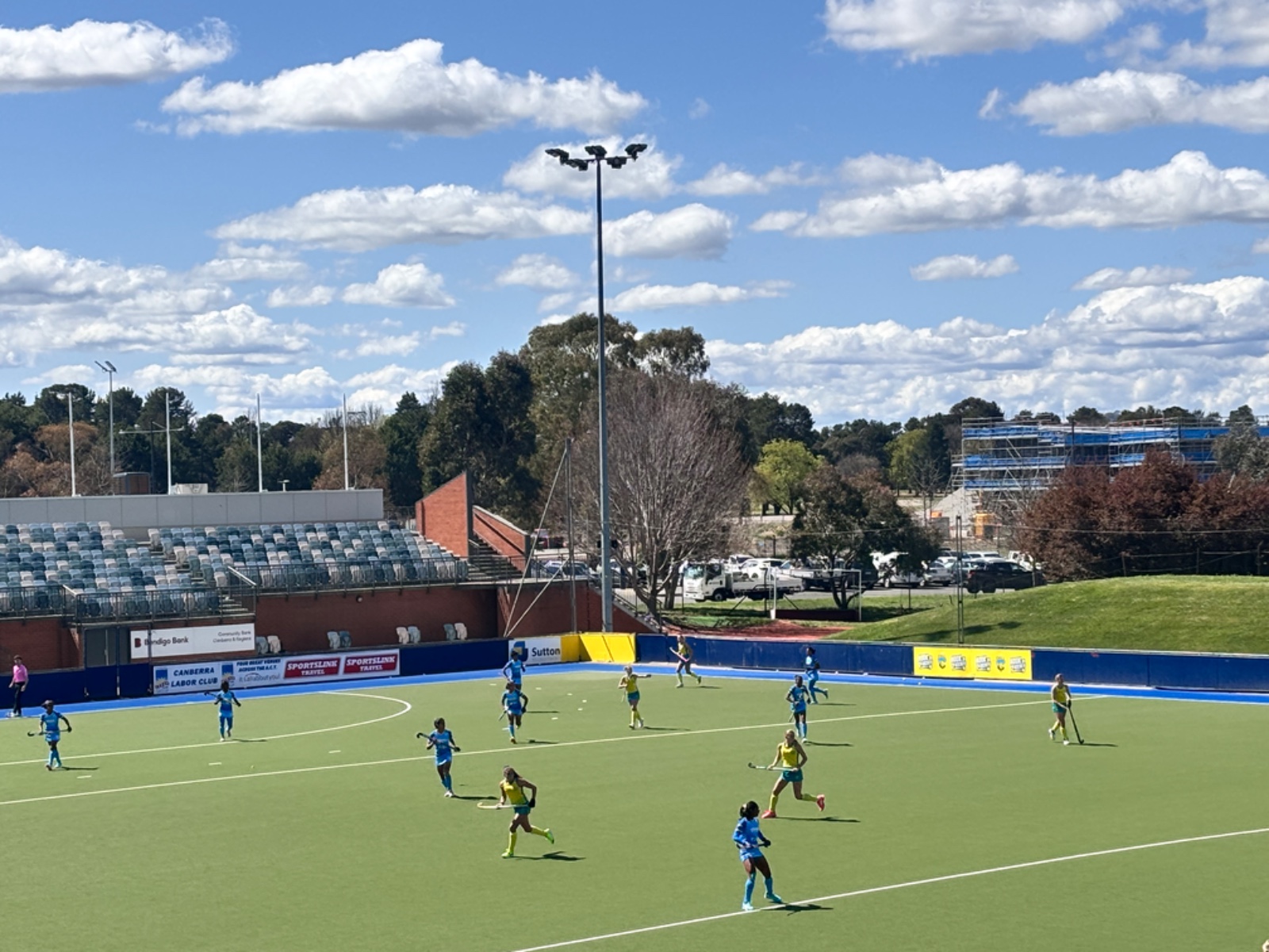 India and Australia U-21 players in action (Photo: Hockey India)