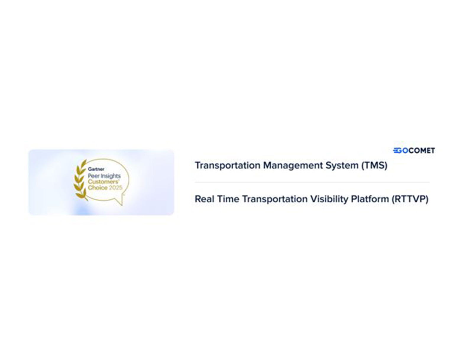 GoComet Named a “Customers’ Choice” in the Gartner Peer Insights(™) Voice of the Customer: Transportation Management Systems 