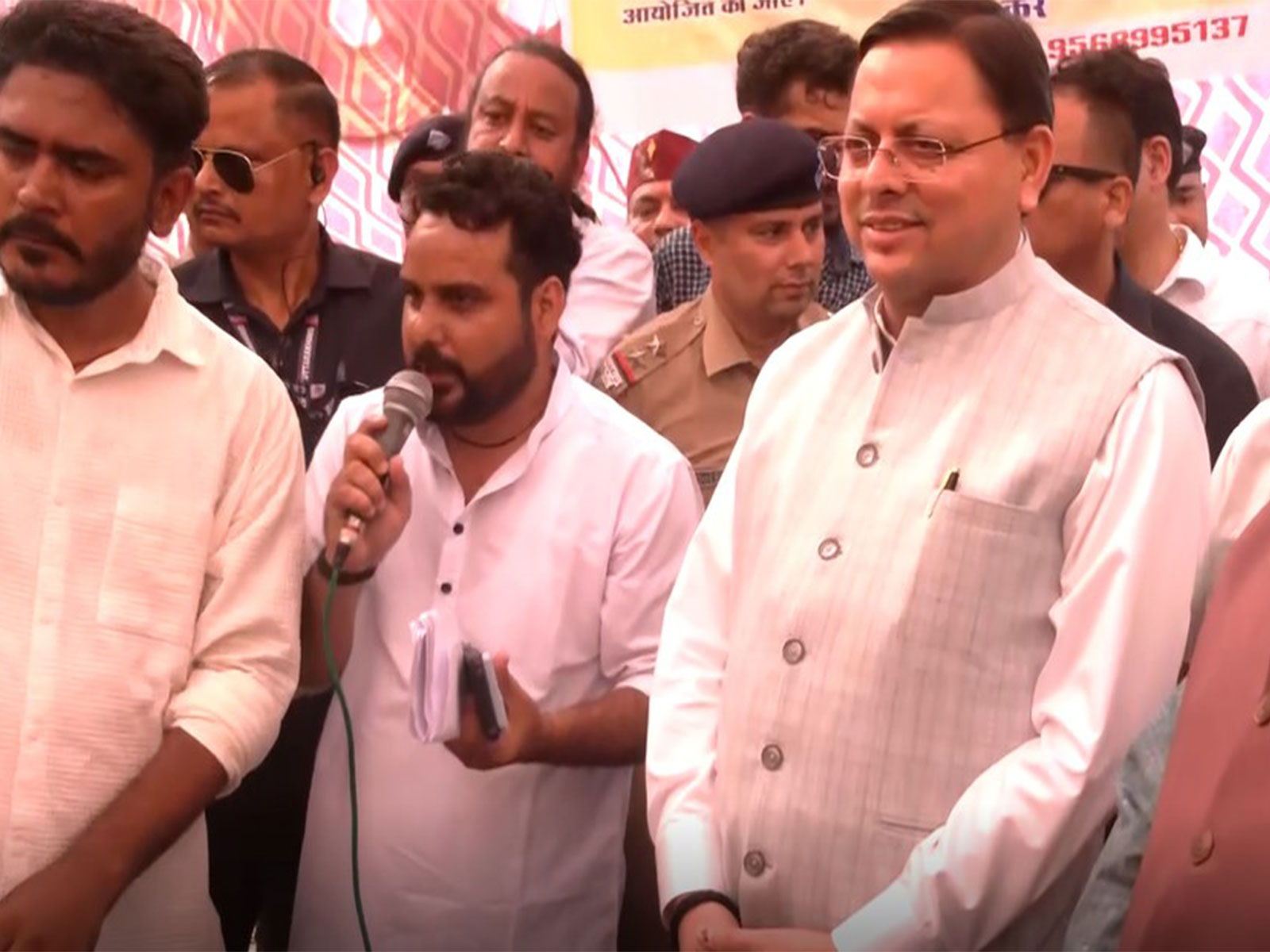 Uttarakhand CM Pushkar Singh Dhami at Parade Ground (Photo/ANI) 