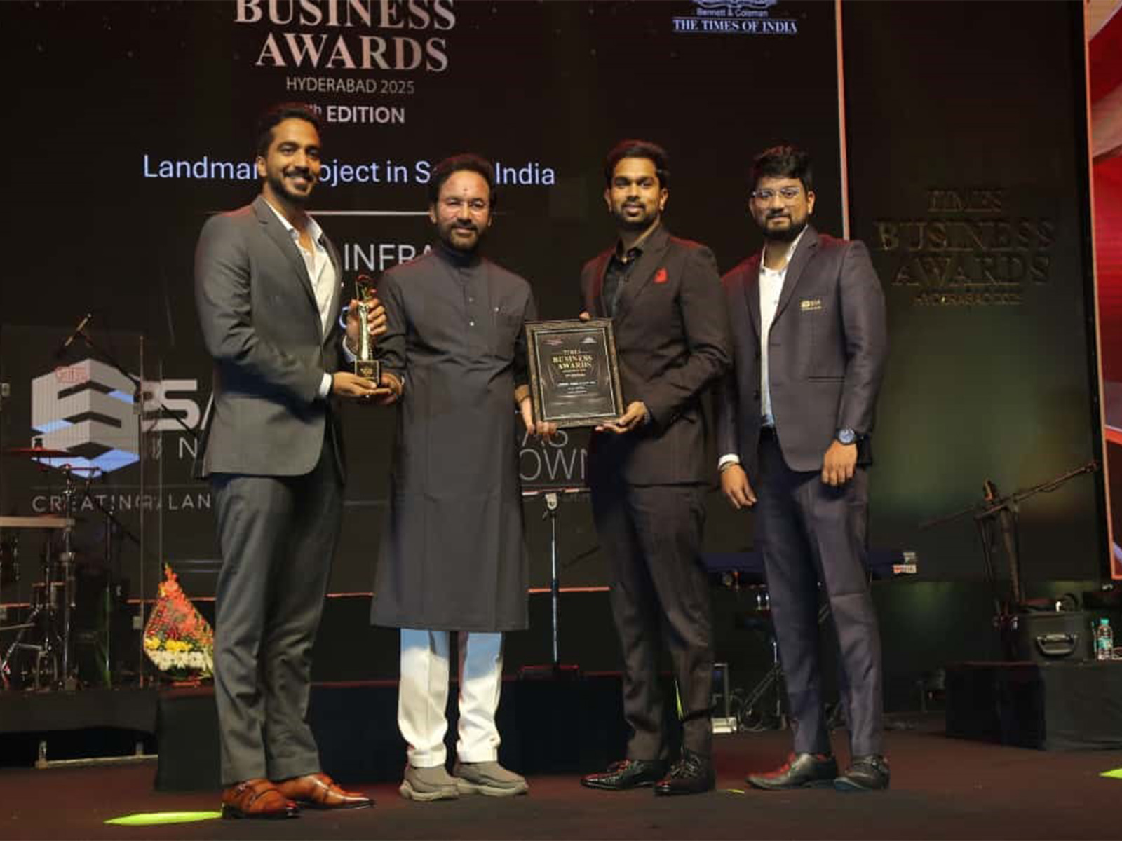 SAS Crown Bags Times Business Awards 2025 Honour as Landmark Project in South India