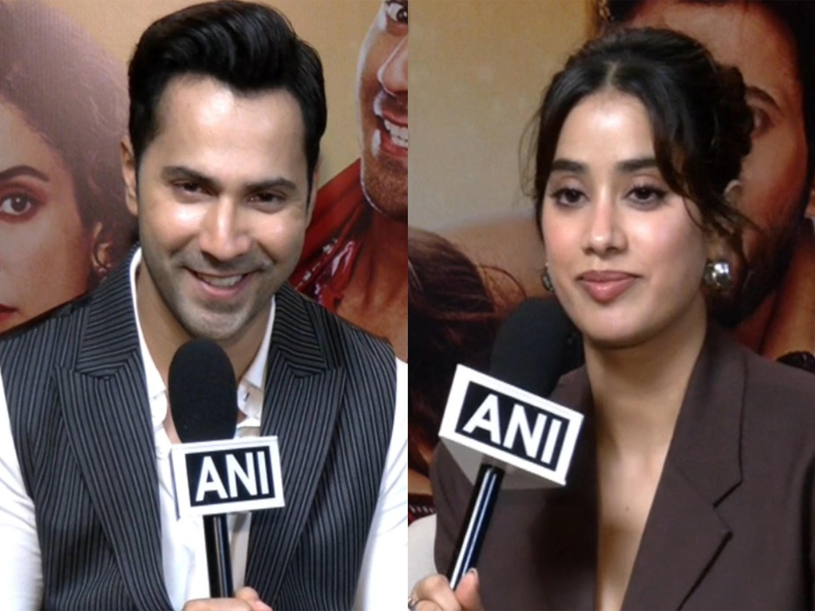 Varun Dhawan, Janhvi Kapoor (image source/ANI)