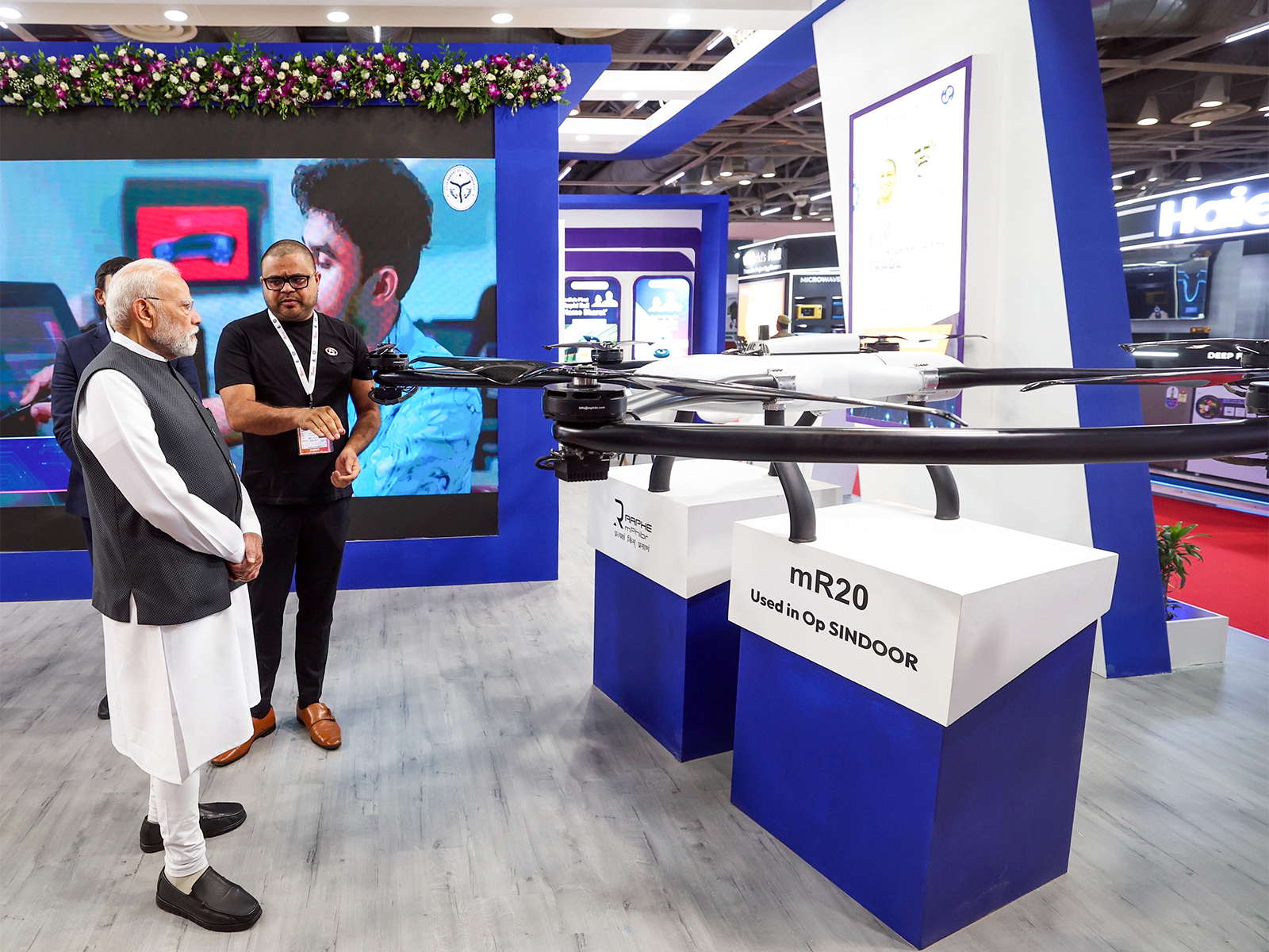 PM Modi at Uttar Pradesh International Trade Show-2025 In Greater Noida (Photo/ANI)