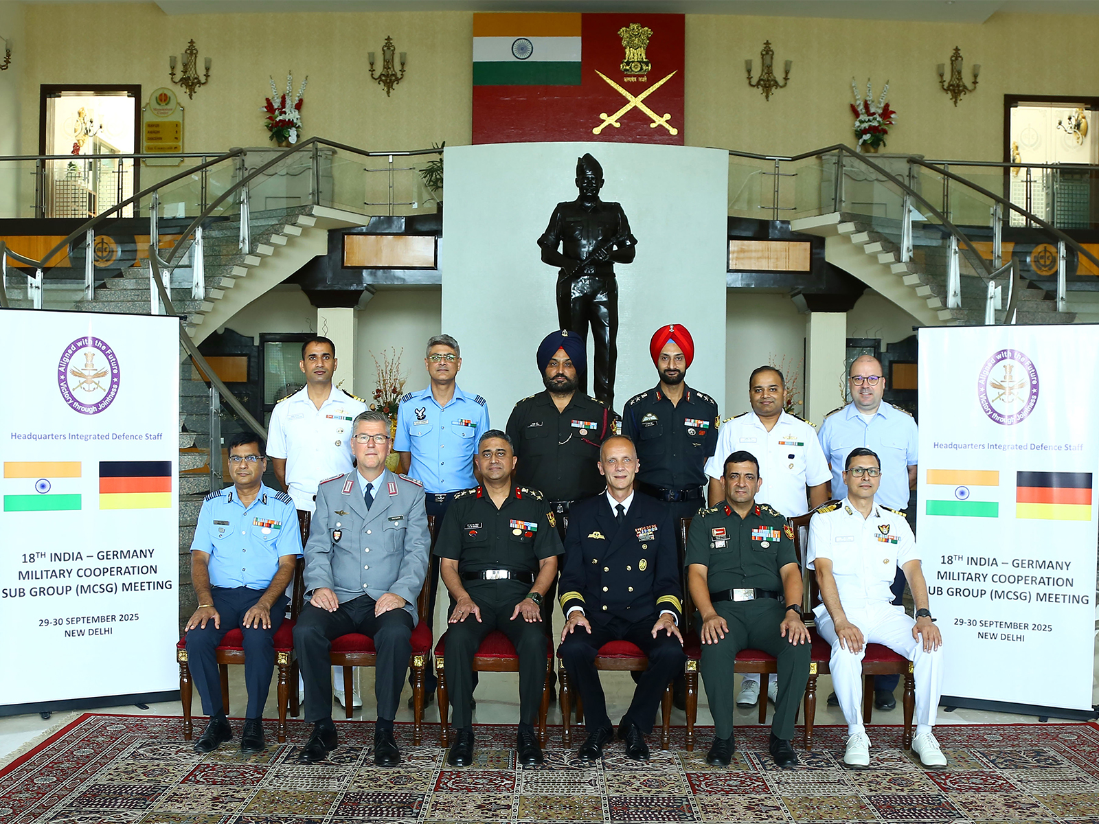 The 18th Meeting of the India-Germany Military Cooperation Sub Group was held in New Delhi from 29-30 September (Photo/@HQ_IDS_India)