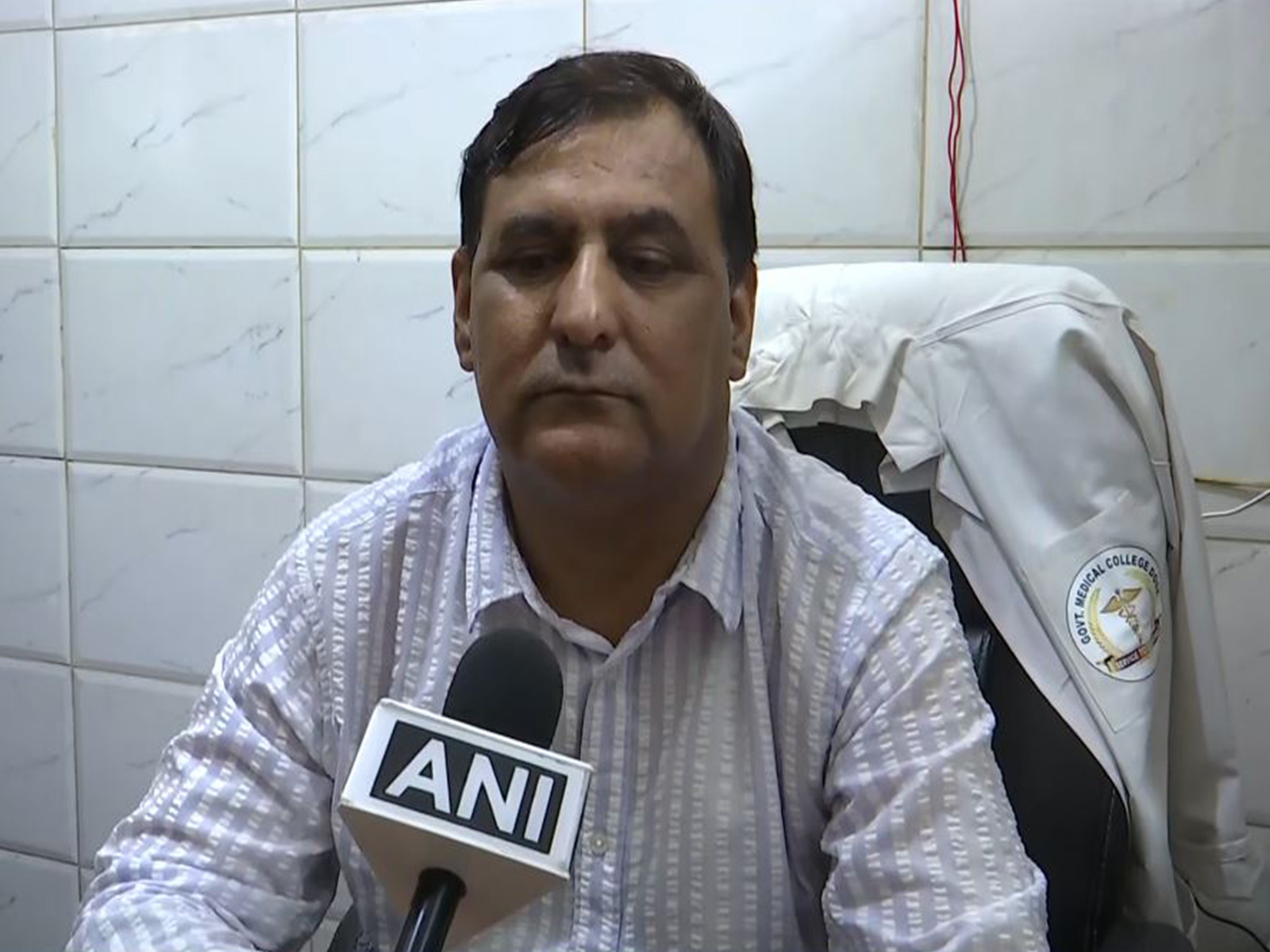 Dr. Tanveer Ahmed, Medical Superintendent of Government Medical College Doda (Photo/ANI)
