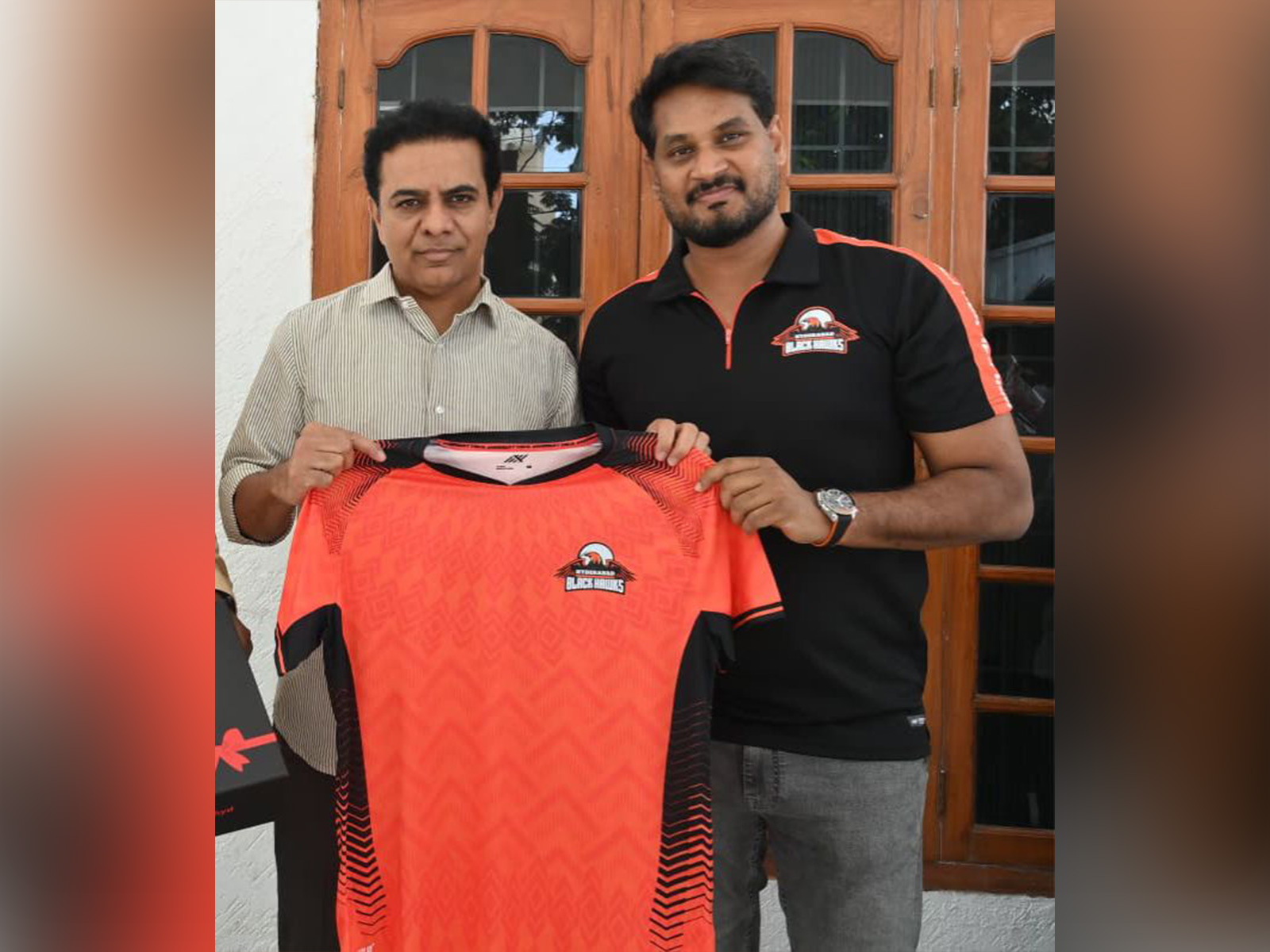 Hyderabad Black Hawks invite former Industries, Information Technology, and Communications Minister, KTR Gaaru to Prime Volleyball League home matches (Photo: ANI)