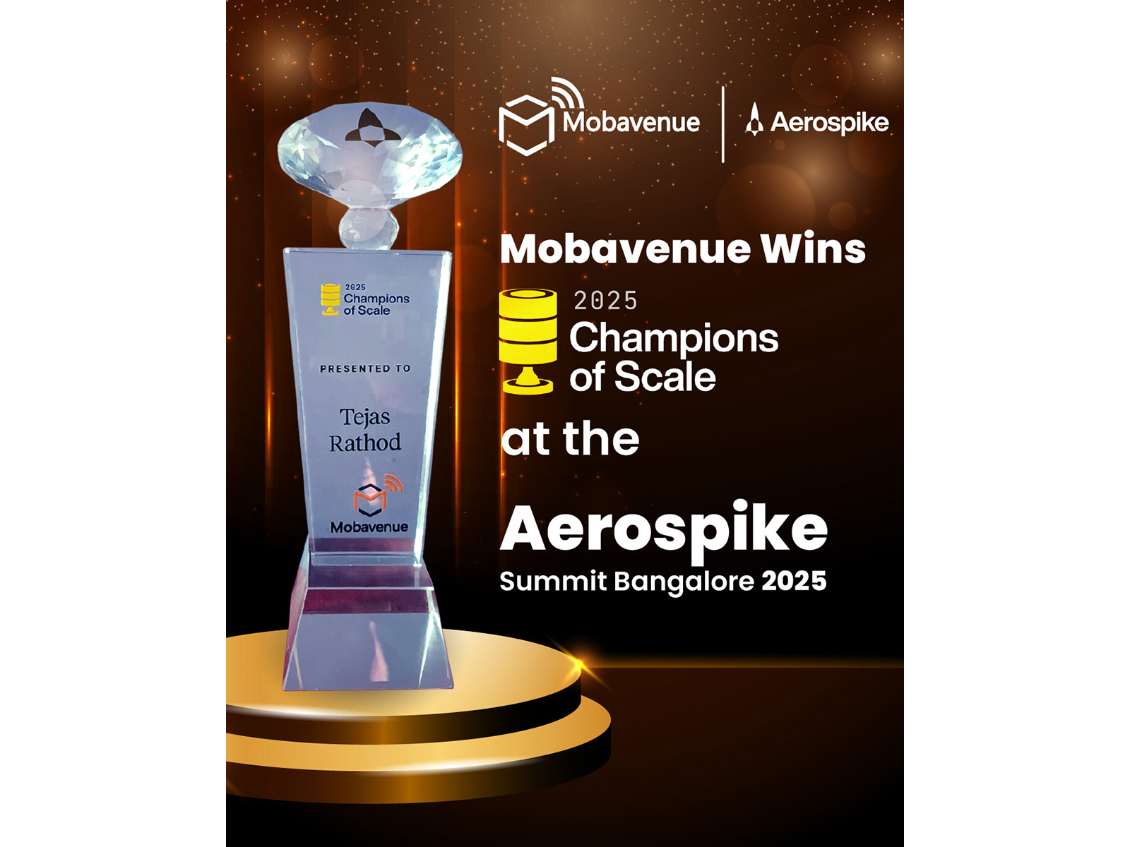 Mobavenue wins 2025 Champions of Scale at the Aerospike Summit Bangalore 2025