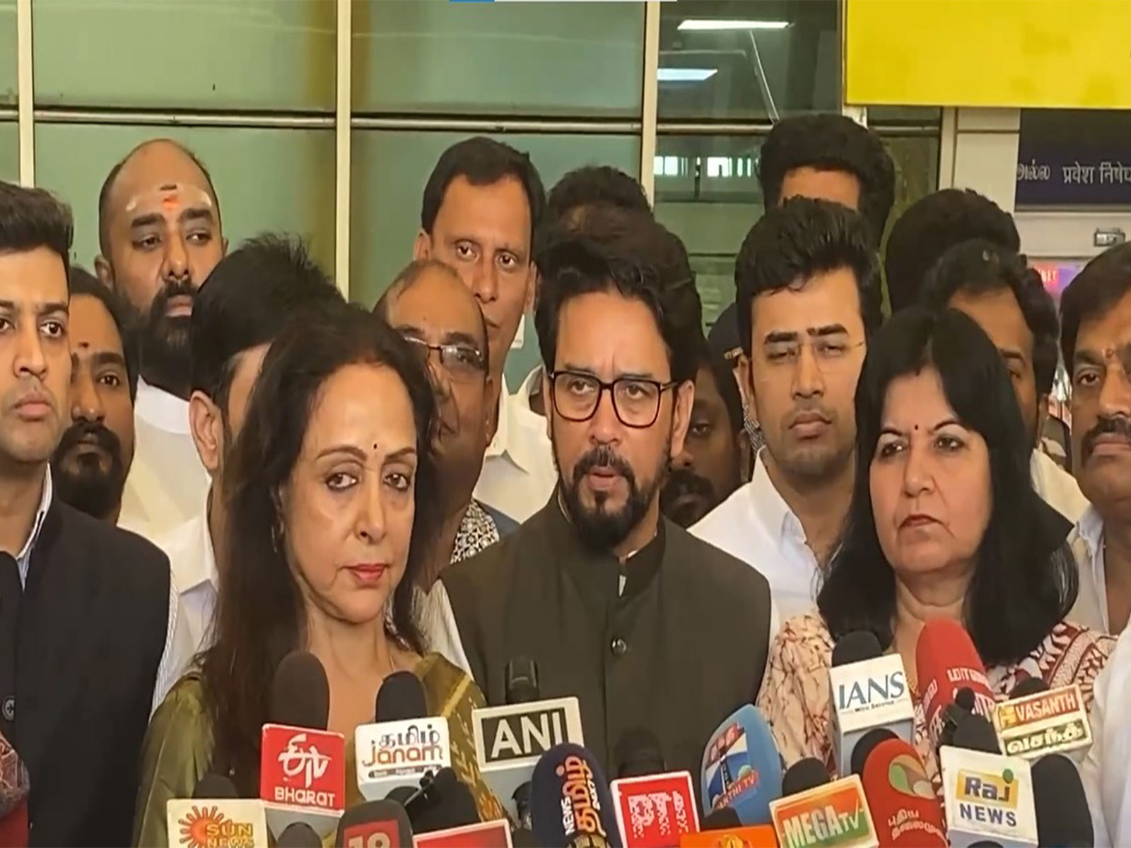 Eight-member NDA-BJP delegation (Photo/ANI)