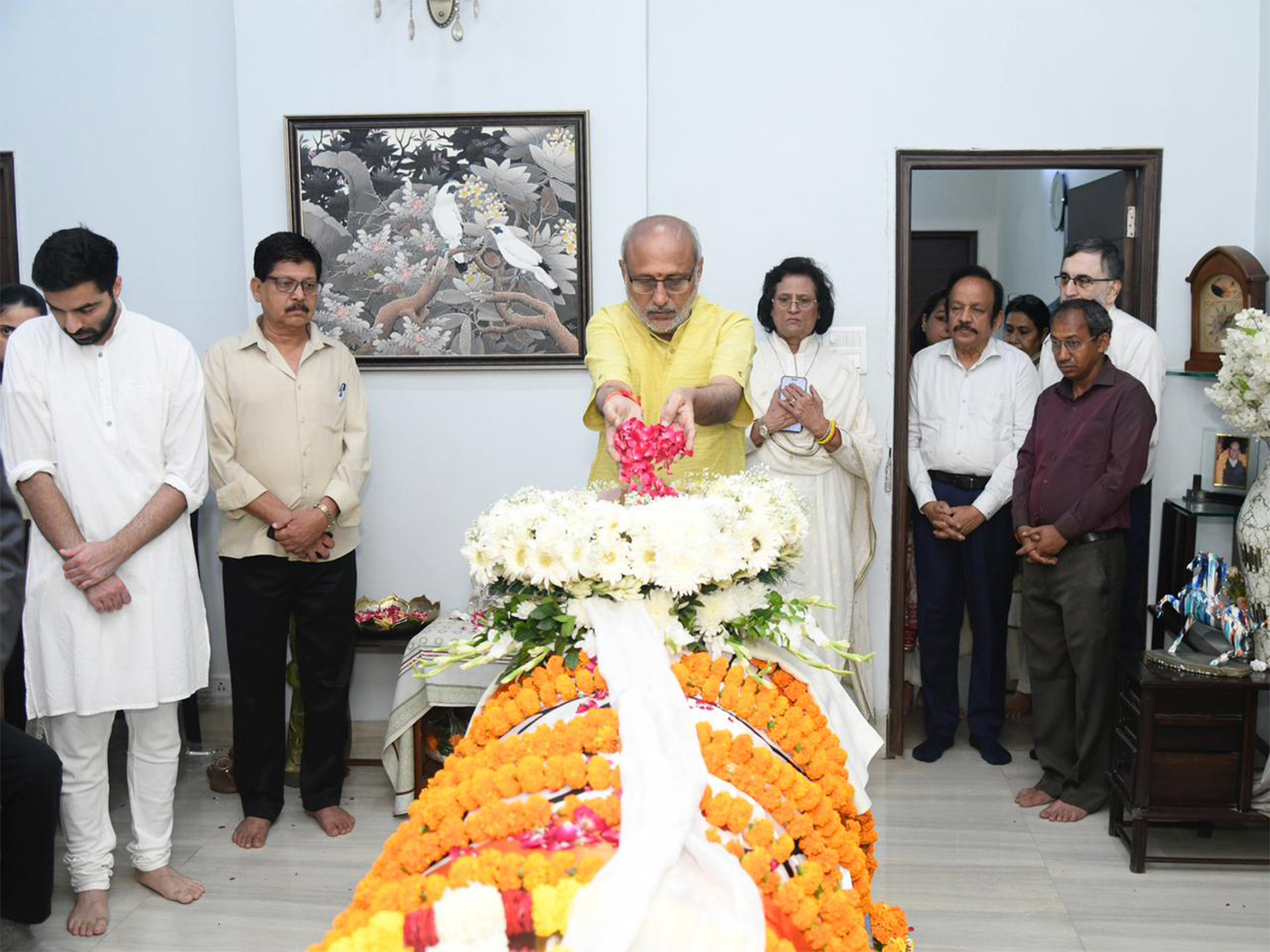 VP CP Radhakrishnan pays tributes to VK Malhotra (Photo/X@VPIndia) VP CP Radhakrishnan pays tributes to VK Malhotra (Photo/X@VPIndia)
