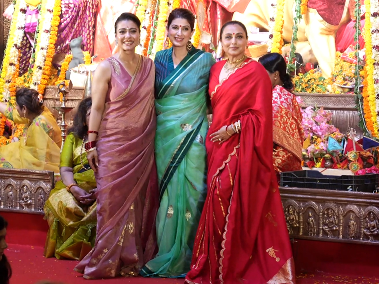 Twinkle, Rani and Kajol (Image source: ANI) Twinkle, Rani and Kajol (Image source: ANI)