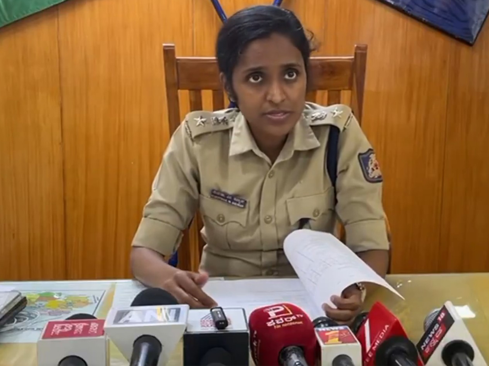 Superintendent of Police, Hassan, Mohammed Sujeetha. (Photo/ANI)