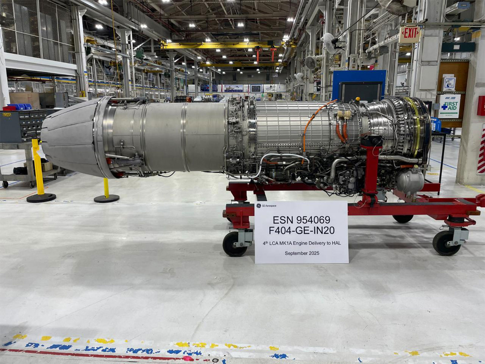  F404–IN20 fighter jet engine (Photo/GE Aerospace)