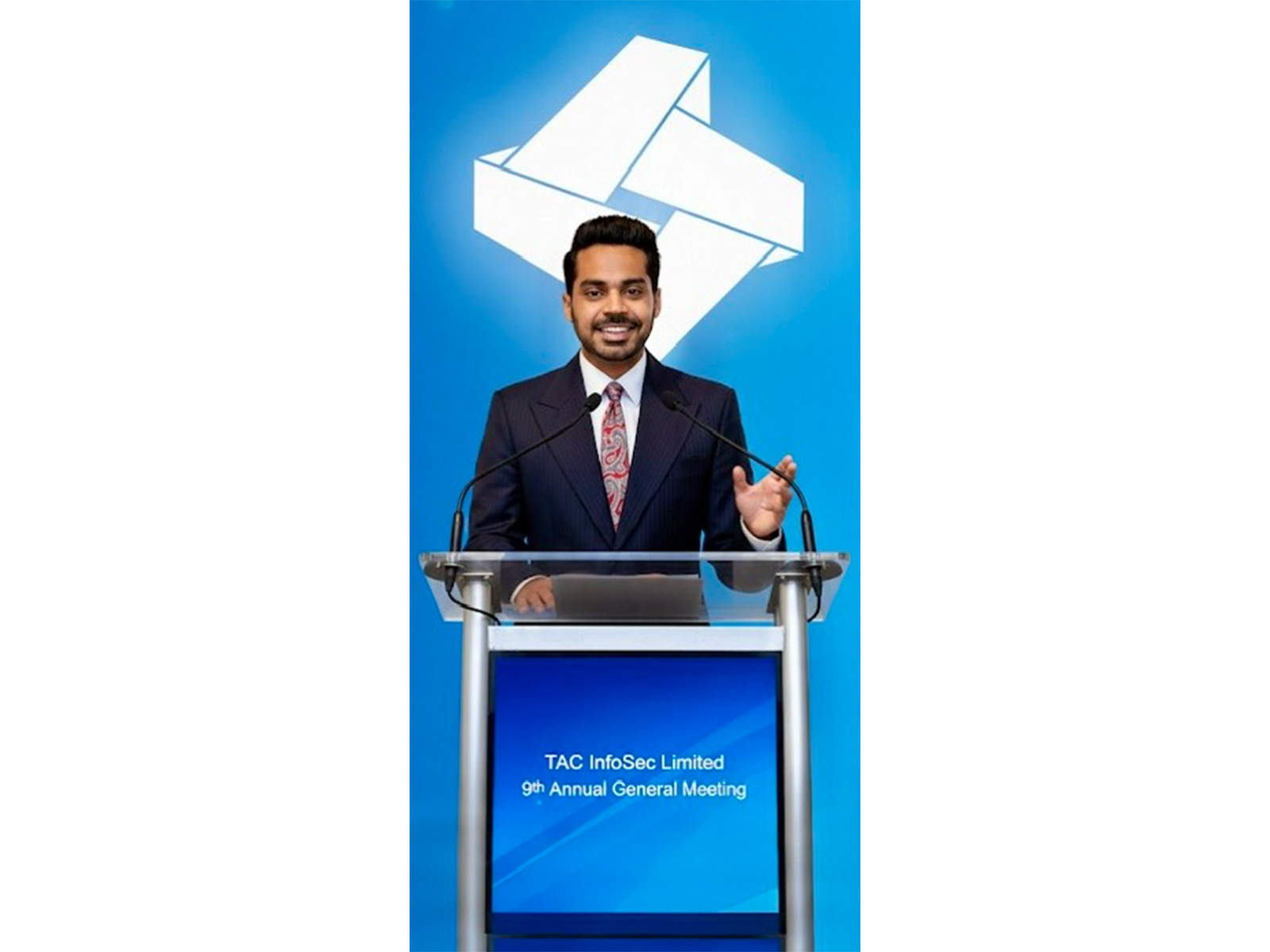 Trishneet Arora, Founder and CEO, TAC InfoSec Limited addressed the 9th Annual General Meeting