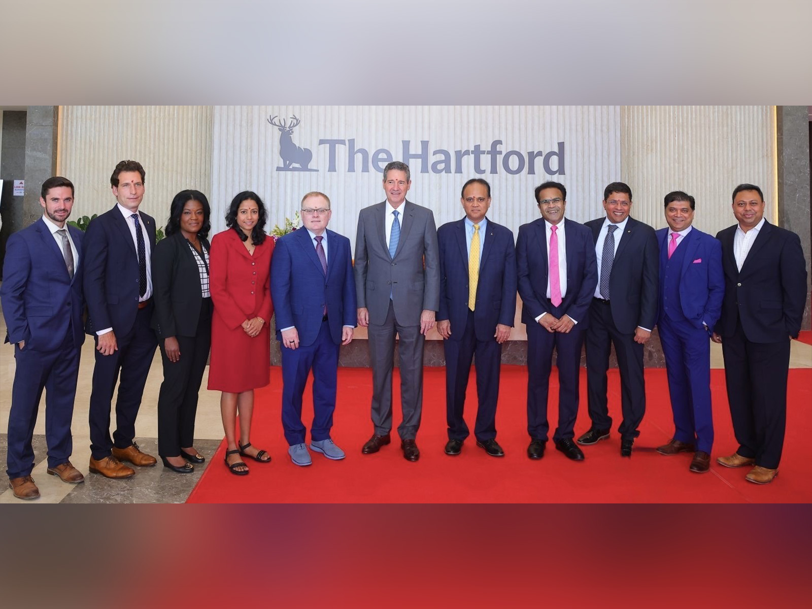 Christopher Swift, Chairman and CEO of The Hartford, along with other company executives, attended the grand opening of The Hartford’s new Technology Centre in Hyderabad