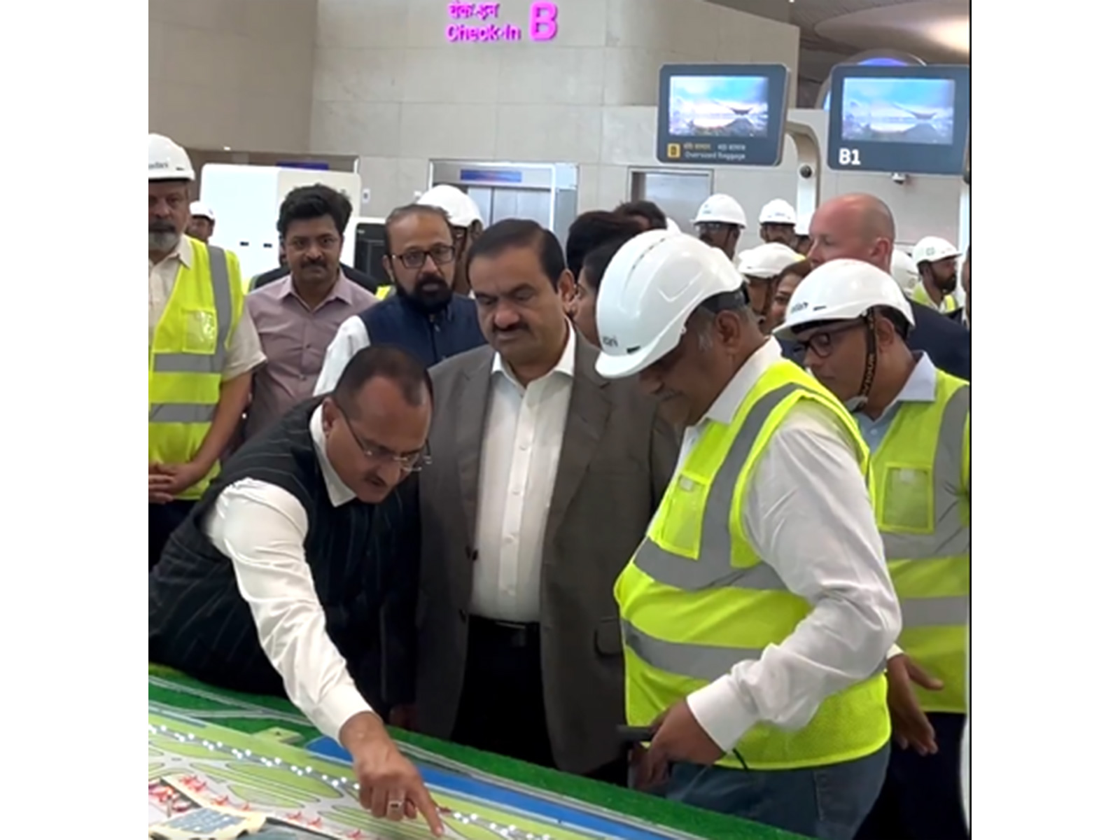 Adani Group Chairman, Gautam Adani at Navi Mumbai International Airport (Photo/@gautam_adani)