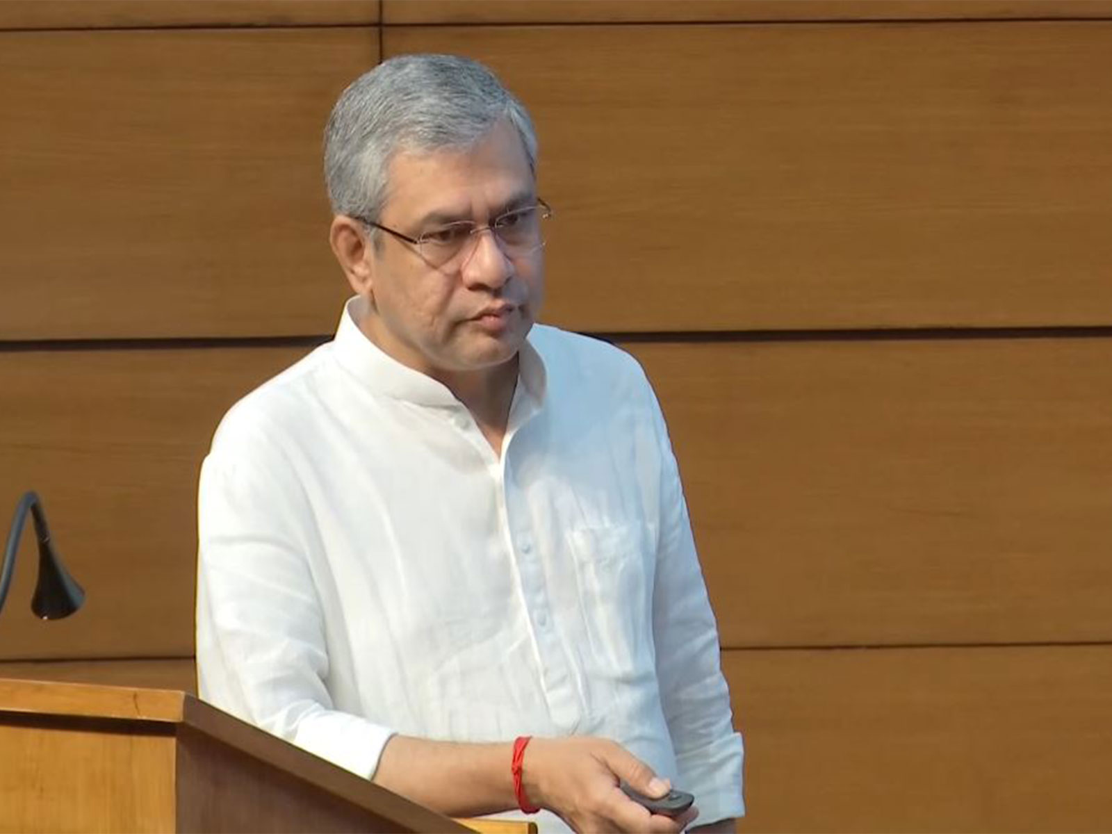 Union Minister Ashwini Vaishnaw during cabinet briefing (Photo/ANI)