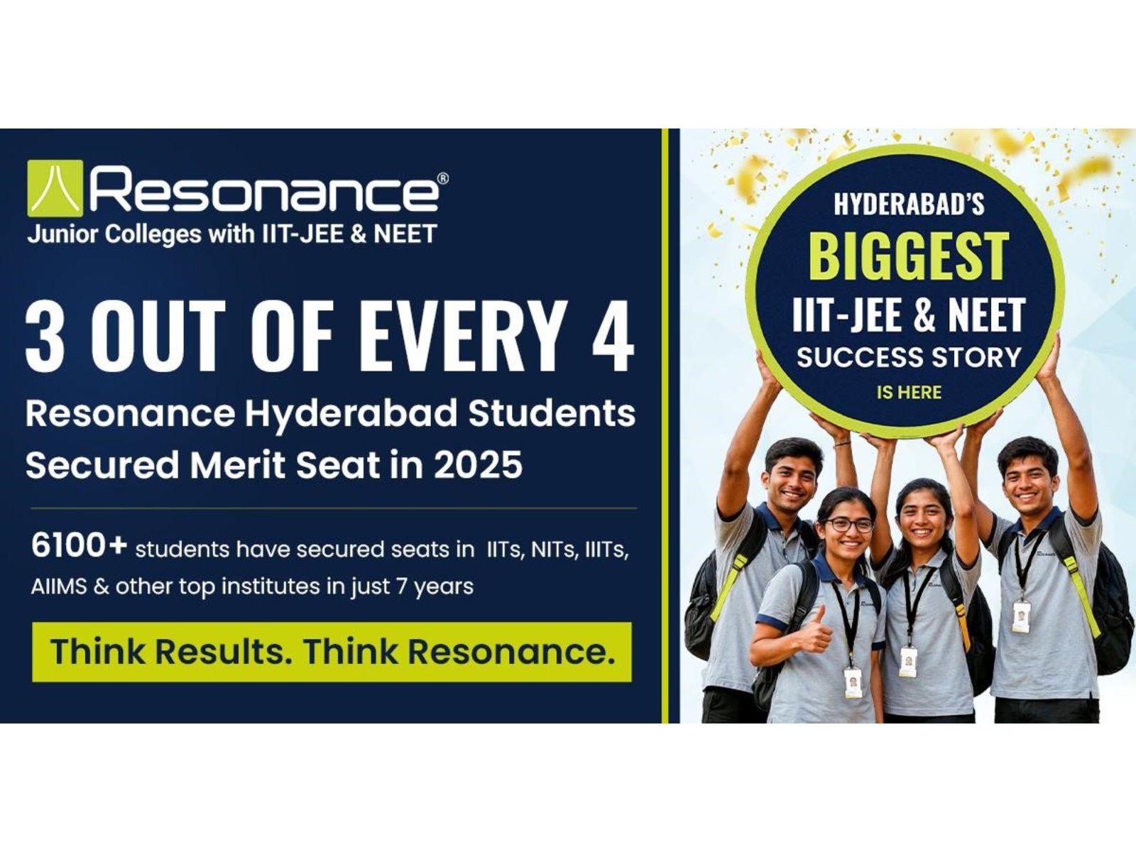 Resonance Hyderabad celebrates record-breaking 2025 IIT-JEE & NEET results
