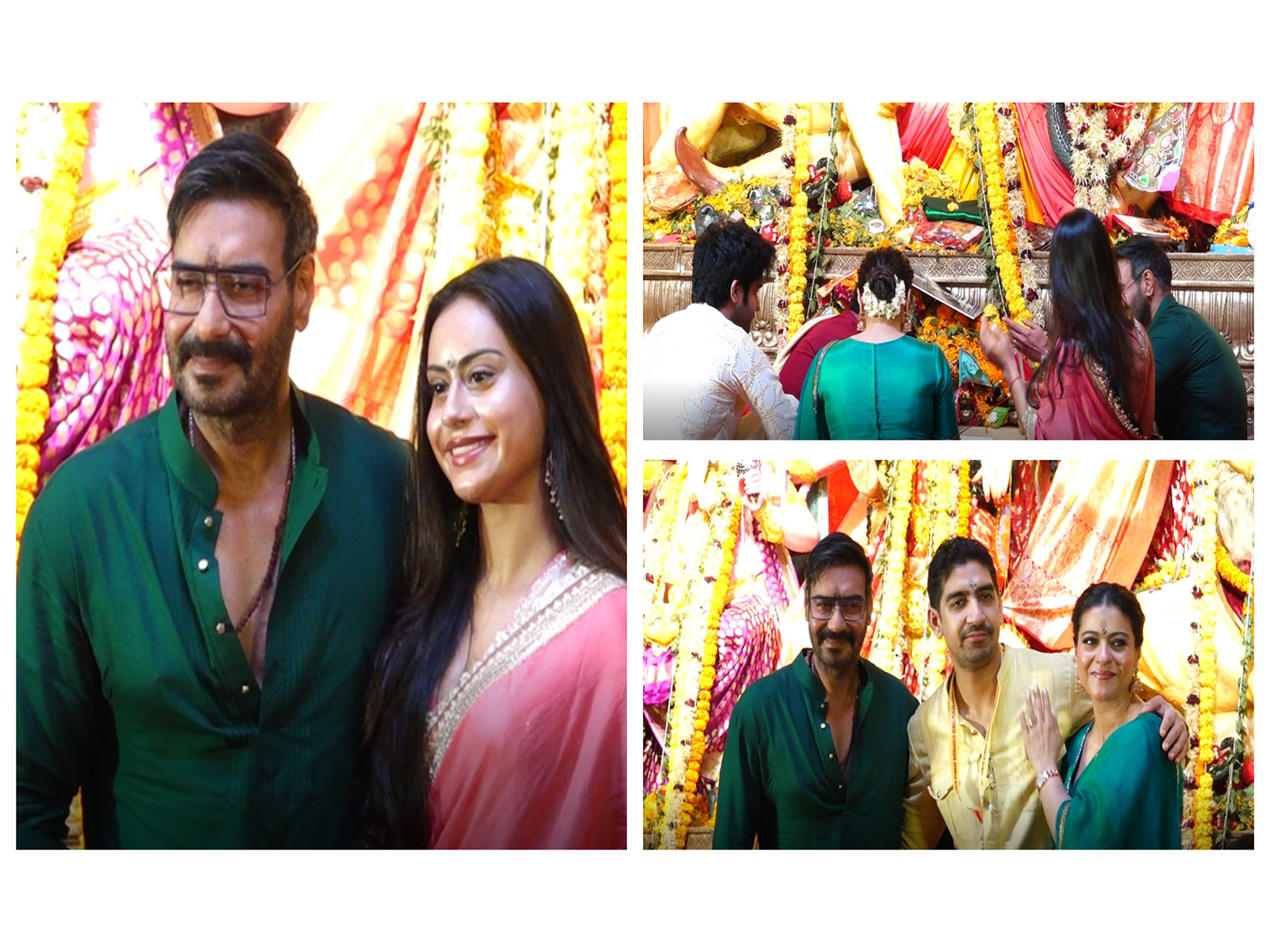 Actors Ajay Devgn and Kajol with their daughter Nysa (Image source: ANI) Actors Ajay Devgn and Kajol with their daughter Nysa (Image source: ANI)