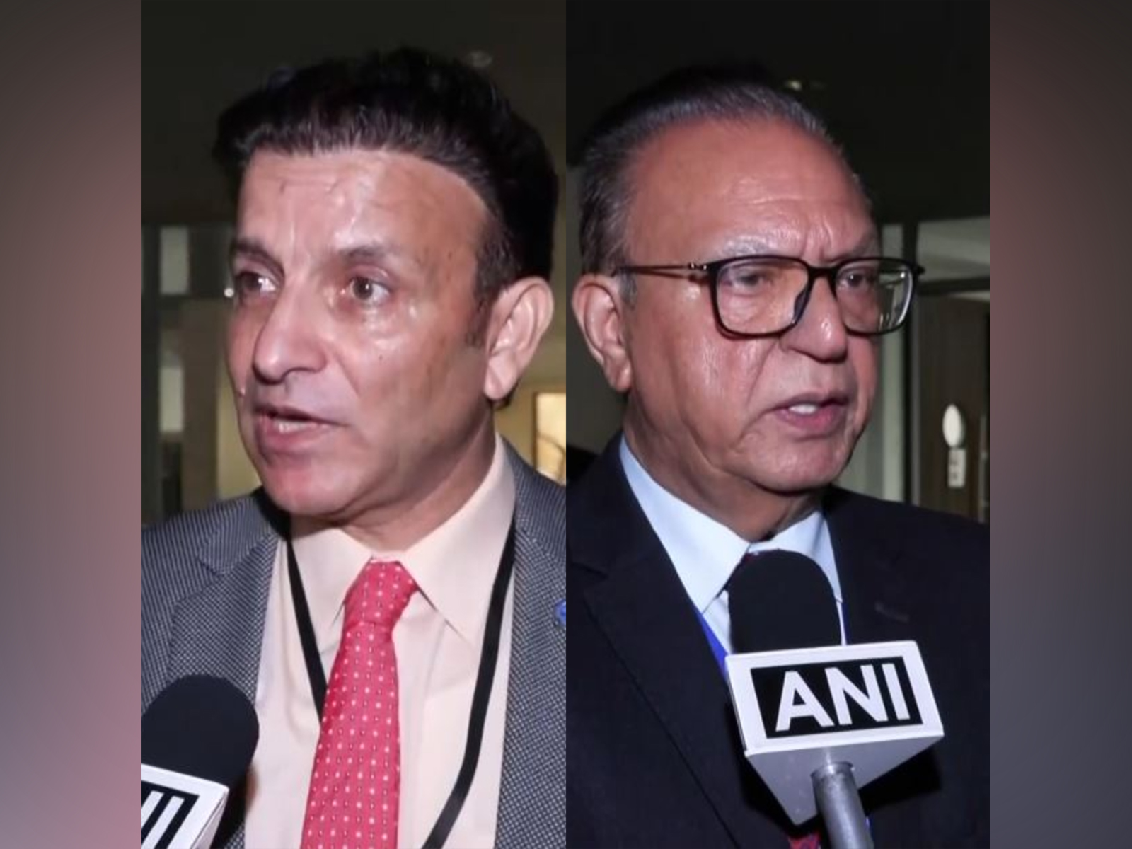 Nasir Aziz Khan, spokesperson of UKPNP and Sardar Shaukat Ali Kashmiri, Chairman of UKPNP (Photo/ANI)
