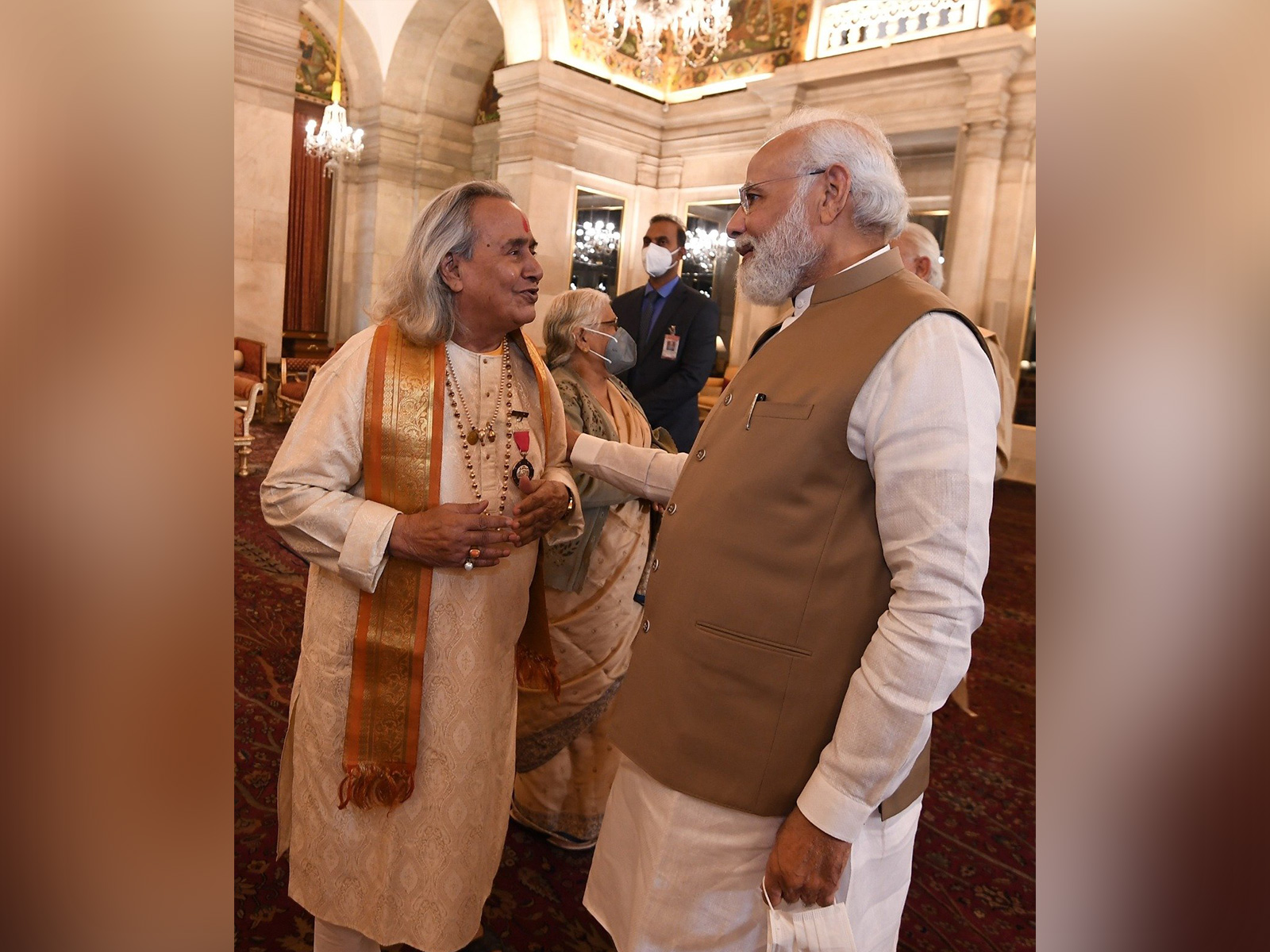 Late singer Pandit Chhannulal Mishra, PM Modi (Photo/X@narendramodi)