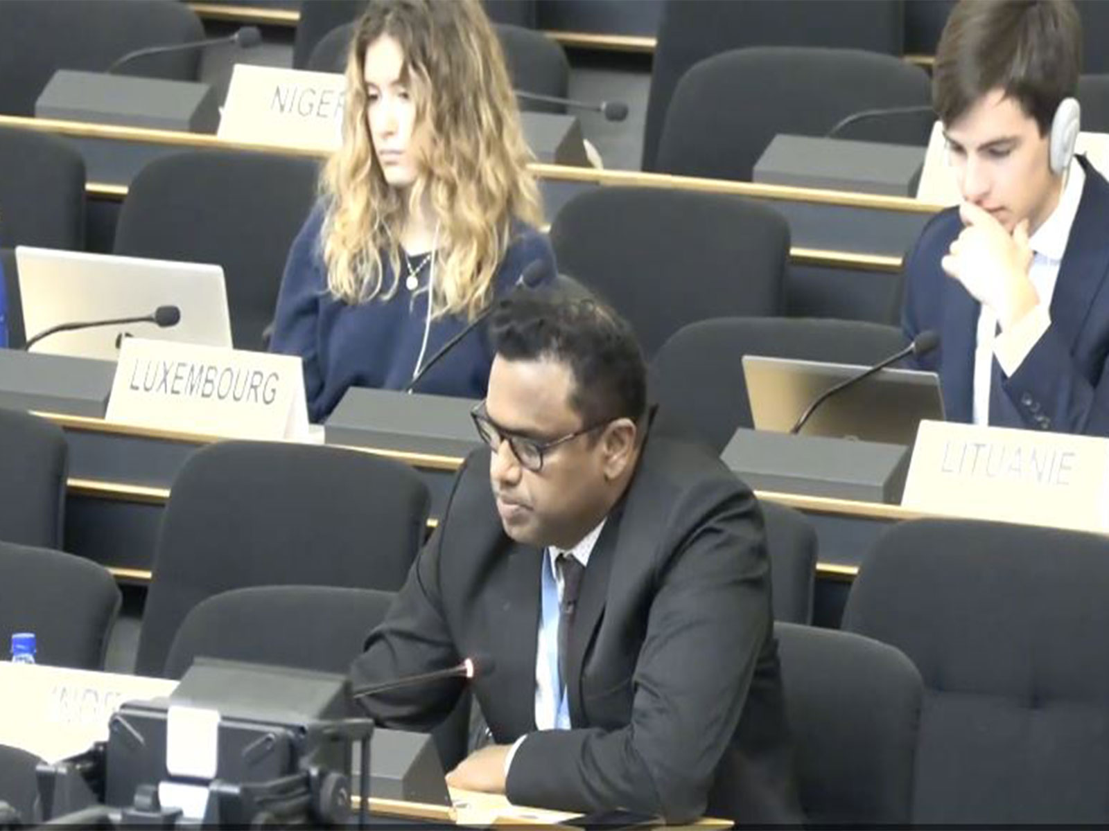 Indian diplomat Mohammed Hussain (Photo/UN TV)