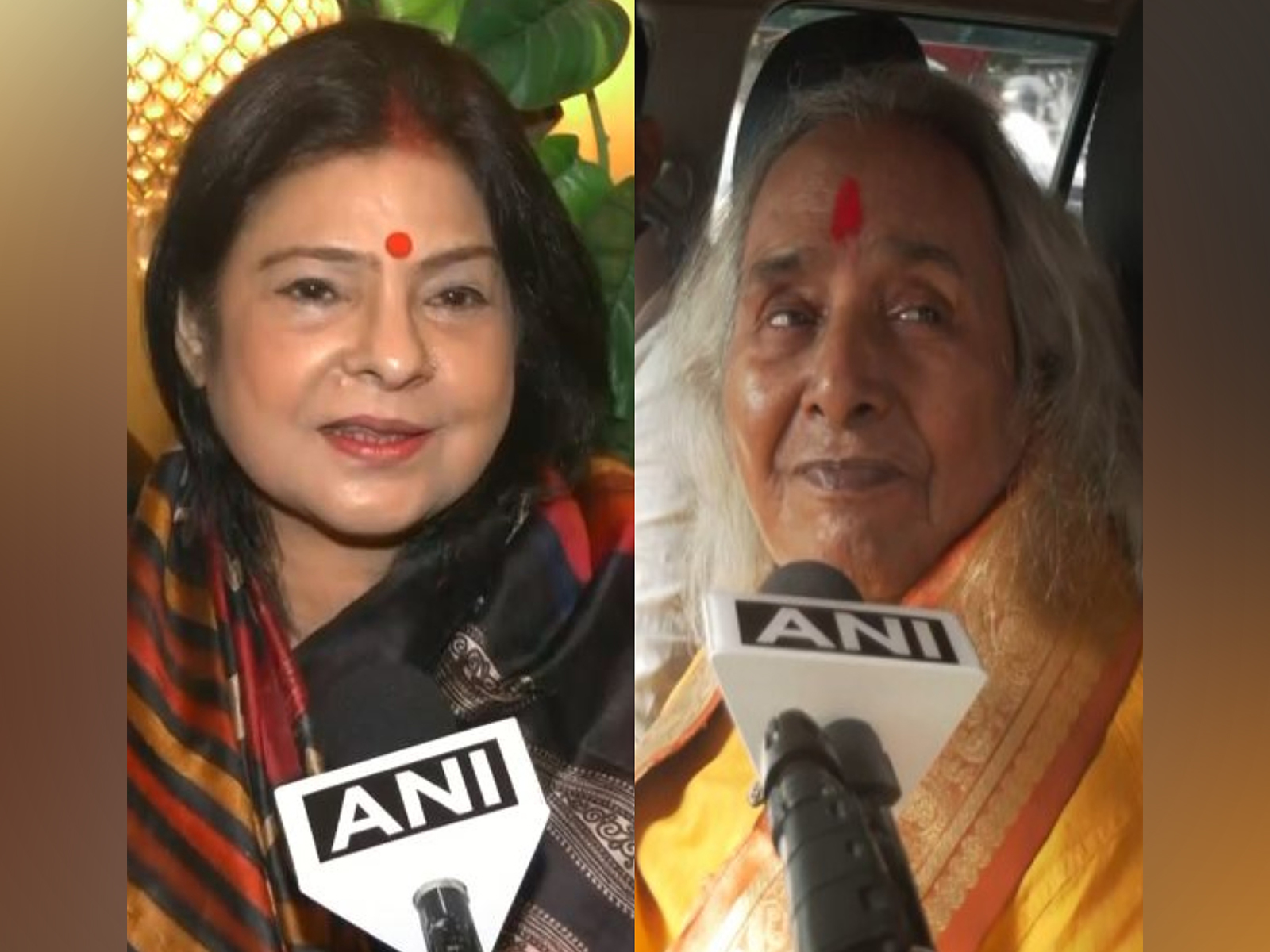 Folk singer Malini Awasthi, late singer Pandit Chhannulal Mishra (Photo/ANI)
