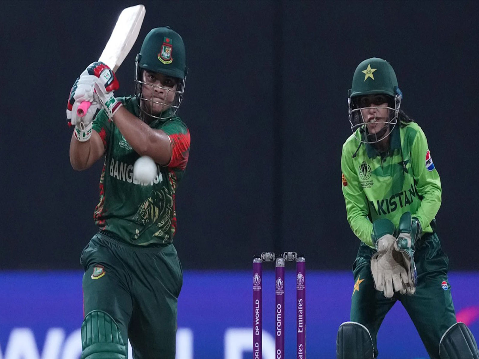 Rubya Haider in action (Photo: ICC) Rubya Haider in action (Photo: ICC)