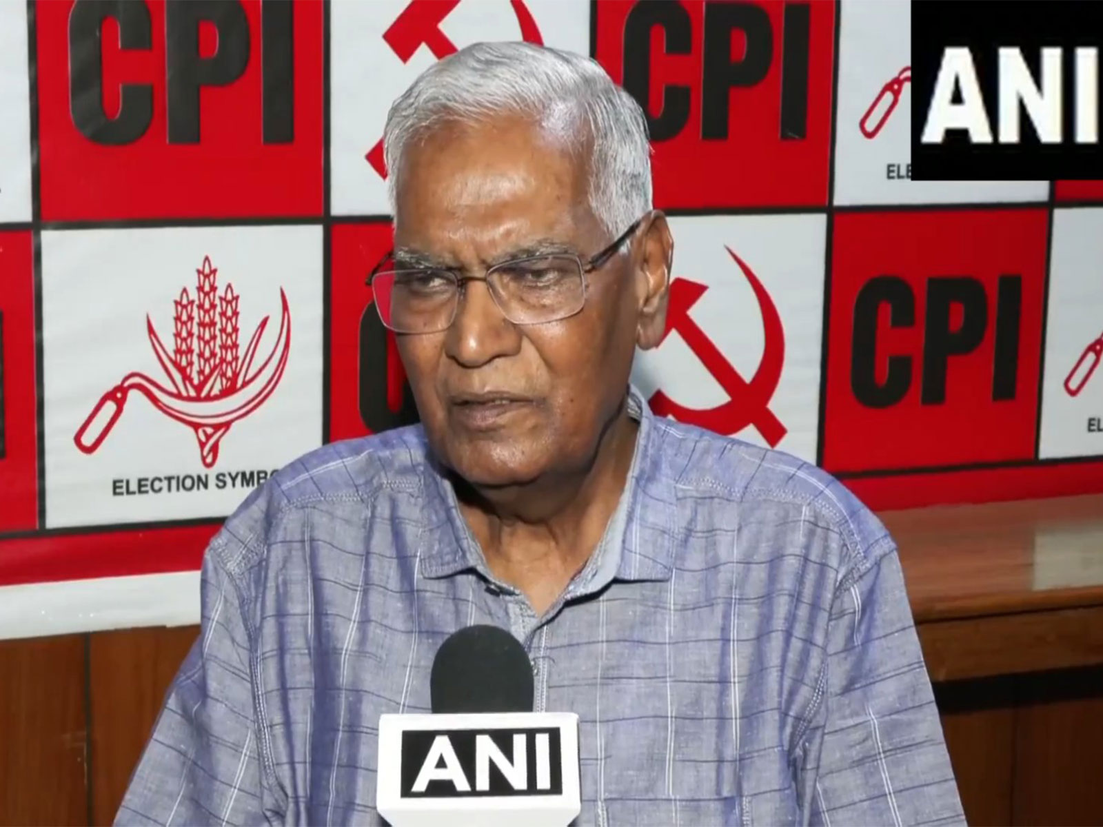 Communist Party of India (CPI) leader D Raja (Photo/ANI)
