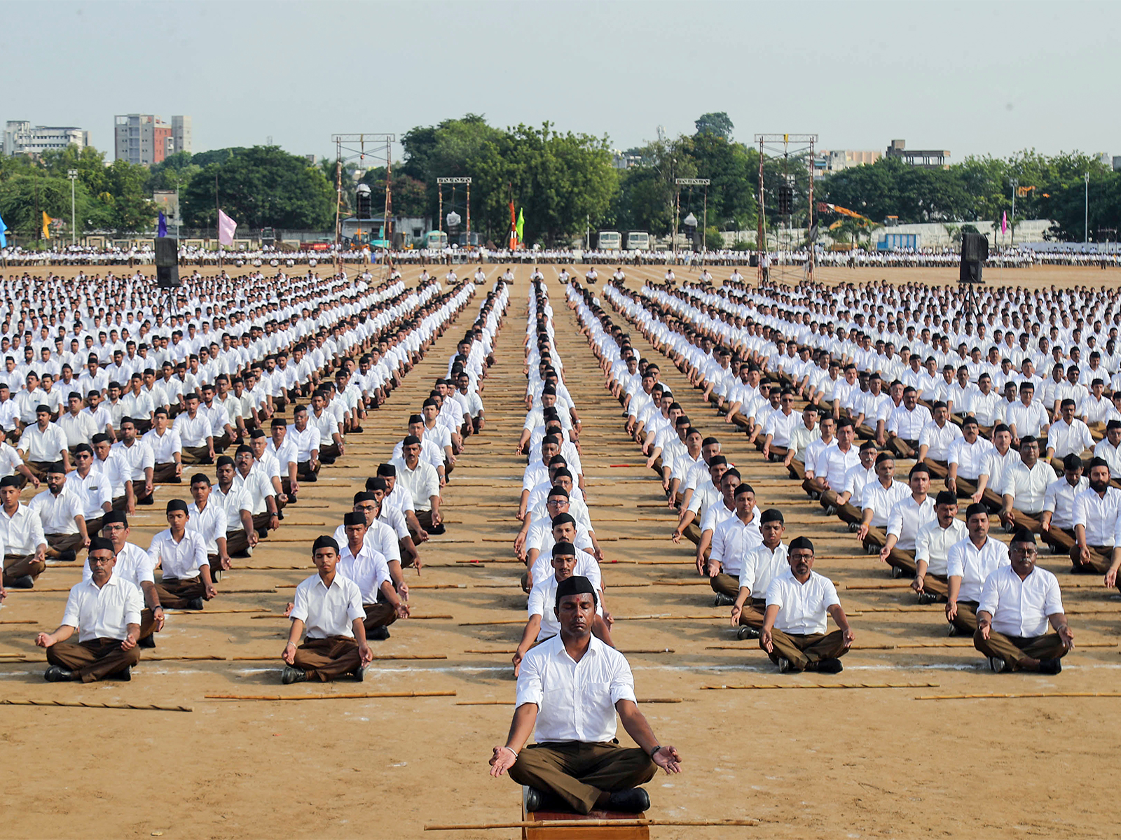 RSS celebrates centenary in Nagpur (Photo/ANI)