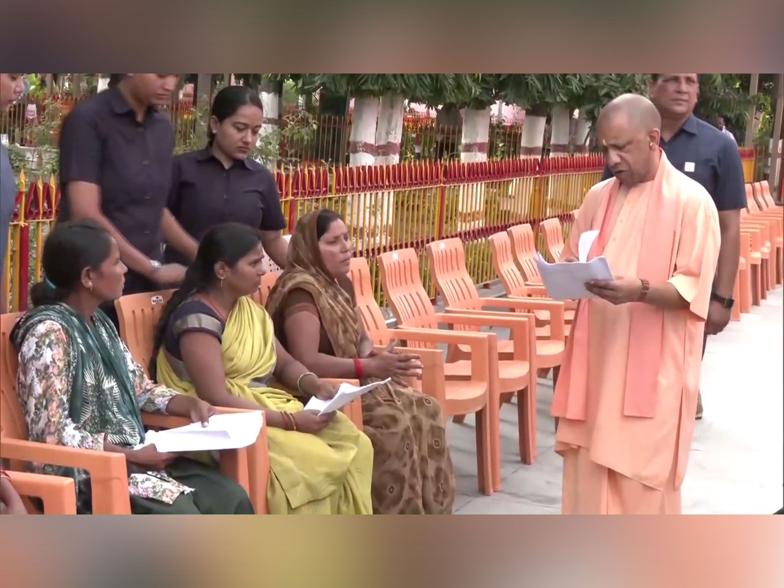 UP CM Yogi holding Janta Darshan UP CM Yogi holding Janta Darshan