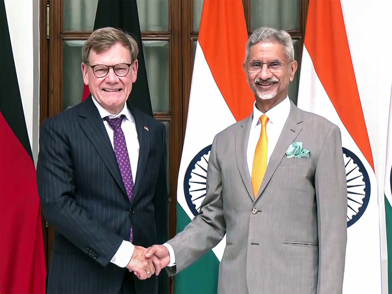 EAM S Jaishankar with his German counterpart FM Johann Wadephul (Photo/ ANI) EAM S Jaishankar with his German counterpart FM Johann Wadephul (Photo/ ANI)