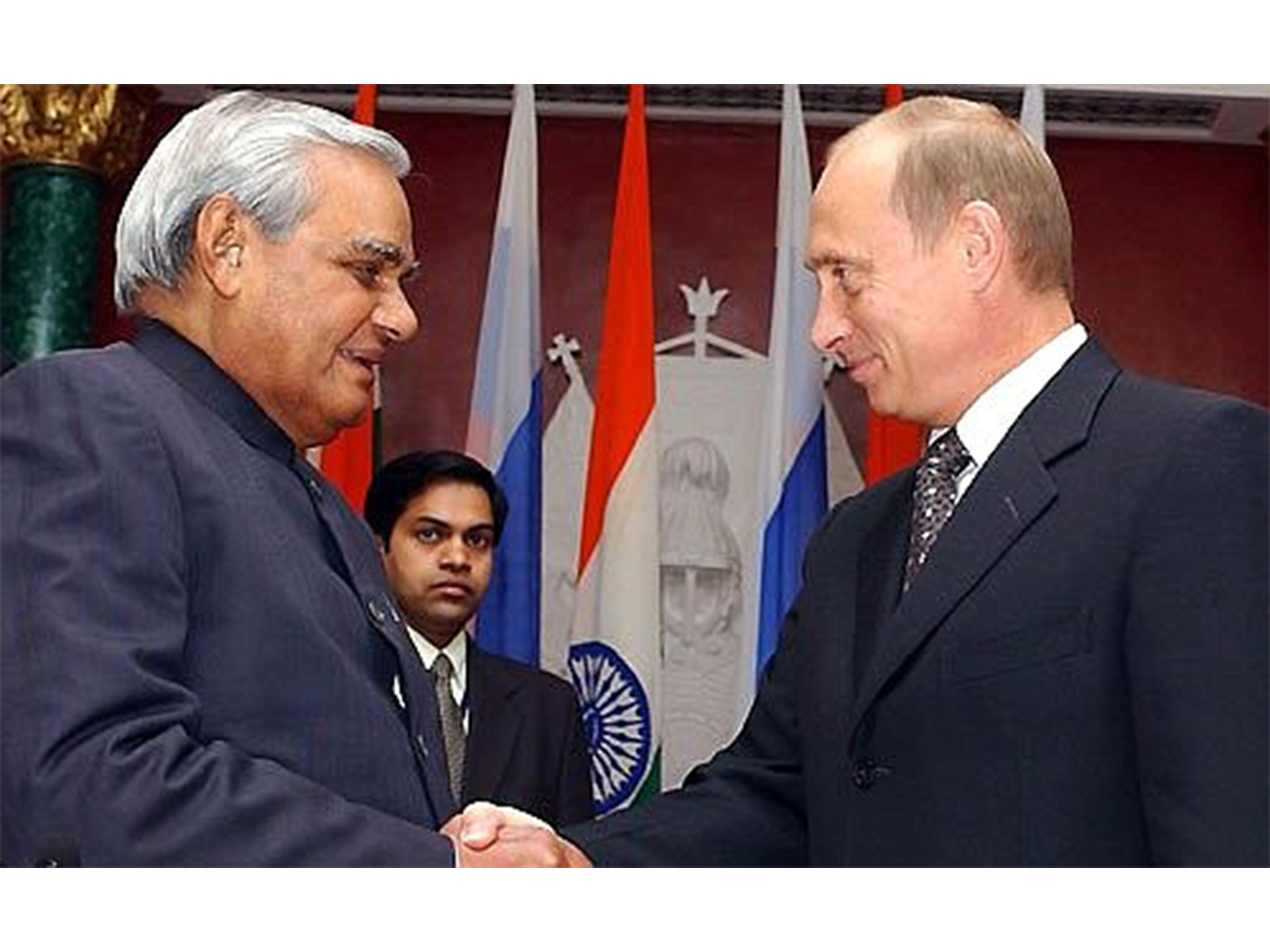 Former PM Atal Bihari Vajpayee and Russian President Vladimir Putin (File Photo/ Kremlin) Former PM Atal Bihari Vajpayee and Russian President Vladimir Putin (File Photo/ Kremlin)