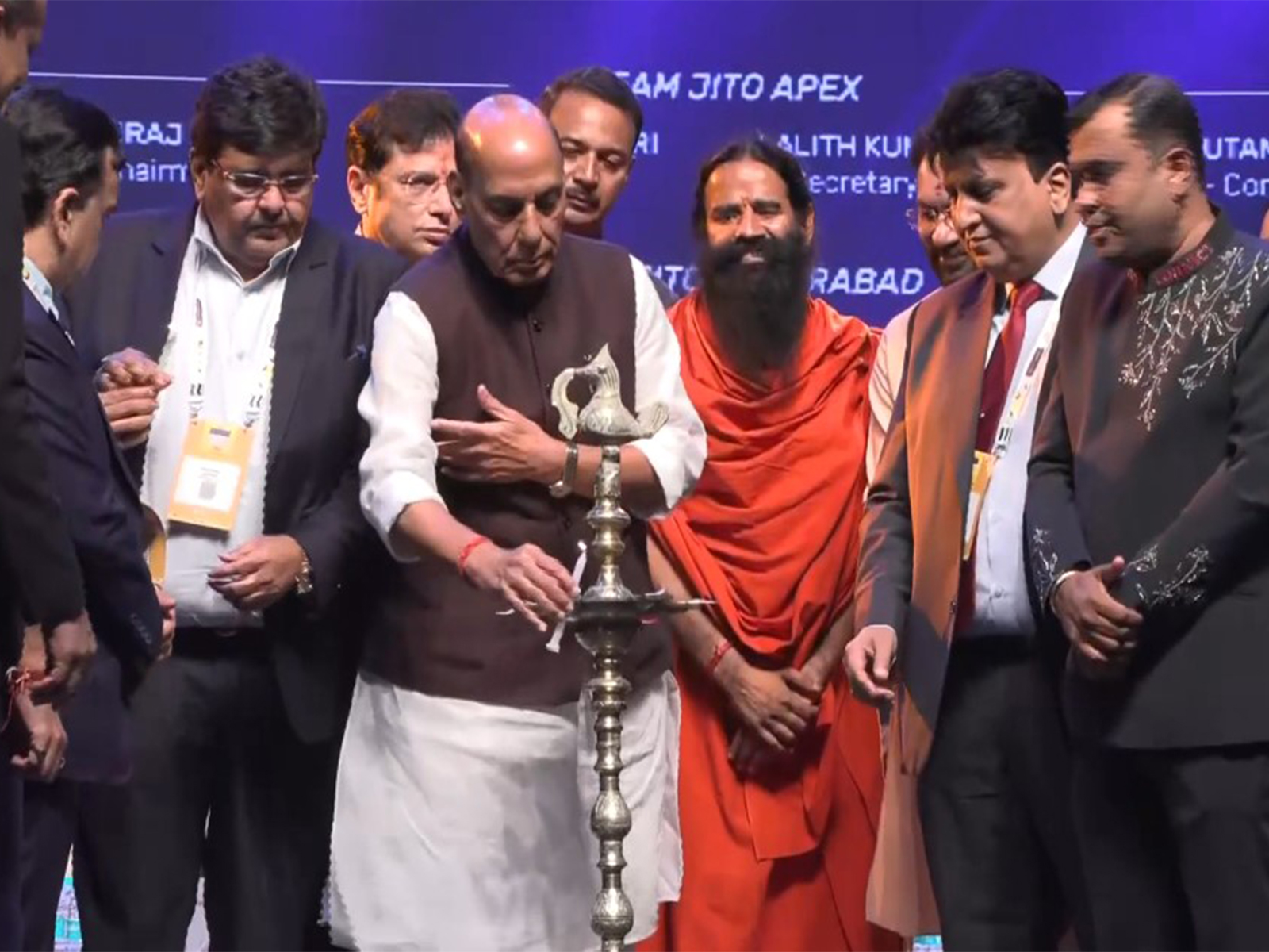 Defence Minister Rajnath Singh at JITO Conect 2025 (Photo/ANI)