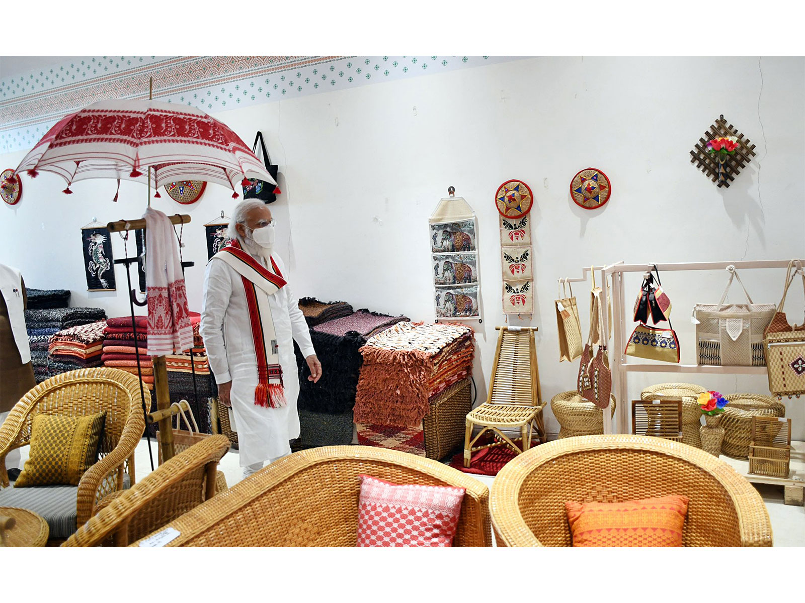 Prime Minister Narendra Modi during inauguration of Ekta Mall in Gujarat (Photo/ANI) Prime Minister Narendra Modi during inauguration of Ekta Mall in Gujarat (Photo/ANI)