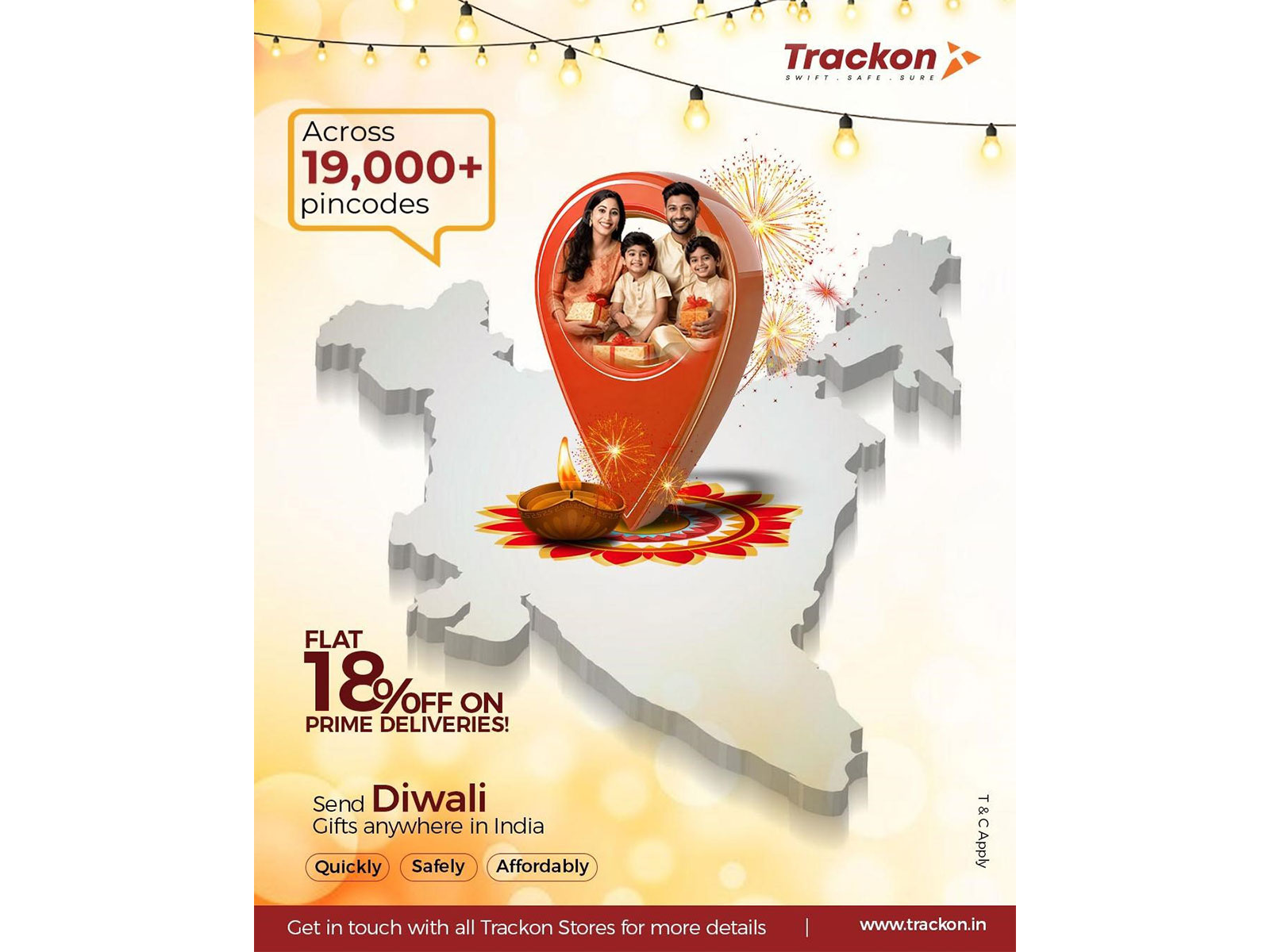 Delivering Festive Joy: Trackon Announces Special Diwali Campaign 