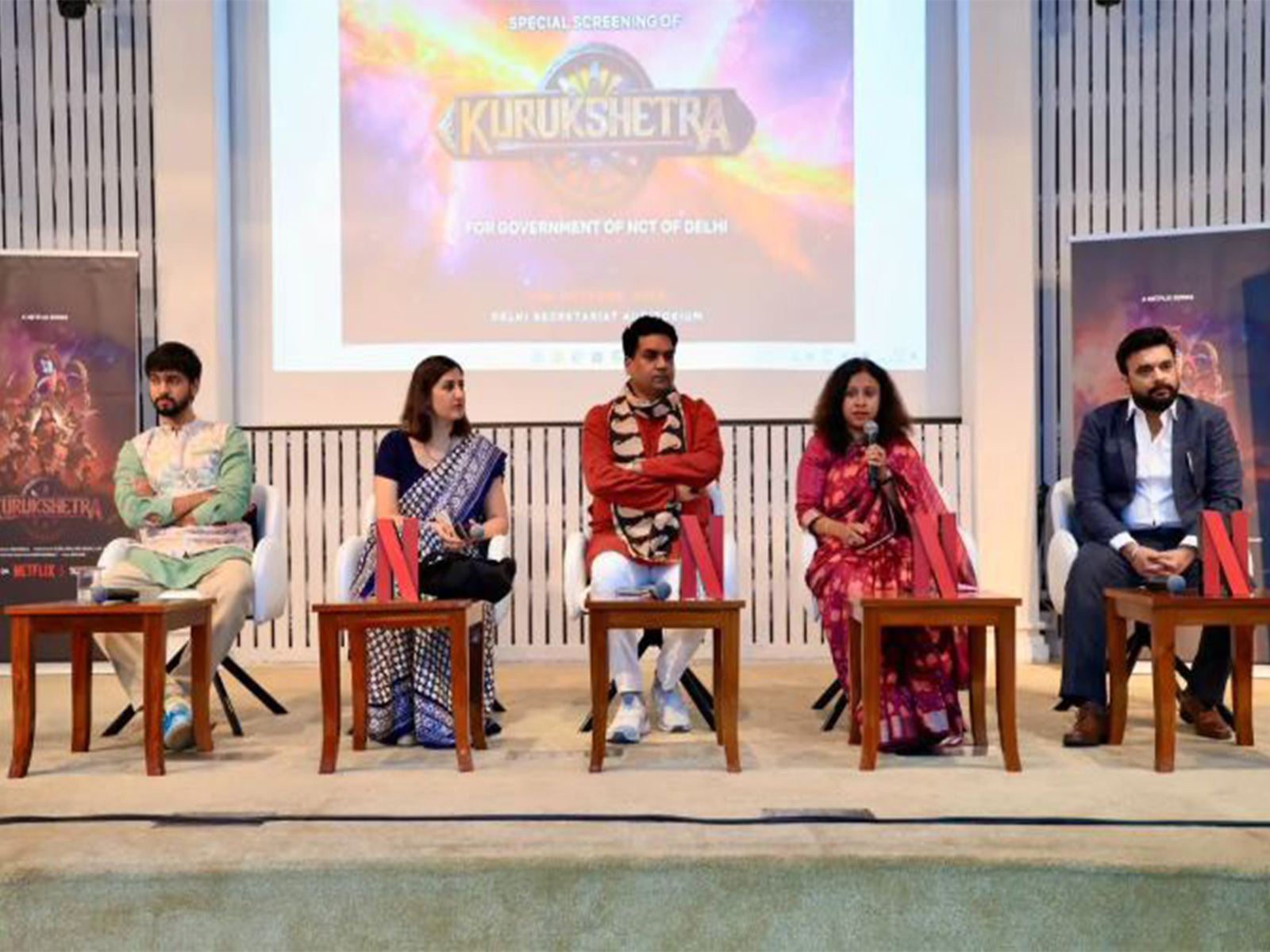 Kusukshetra screening attended by Delhi Minister Kapil Mishra (Photo: ANI)