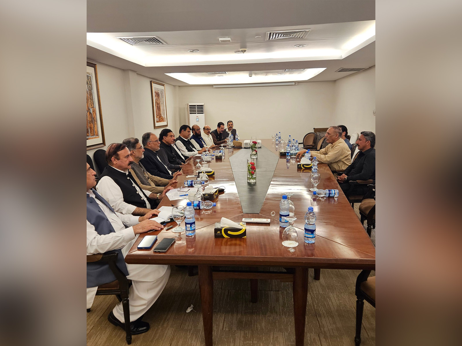 Second round of talks held in Pakistan's Muzaffarabad to resolve PoJK unrest(Photo/X@DrTariqFazal)