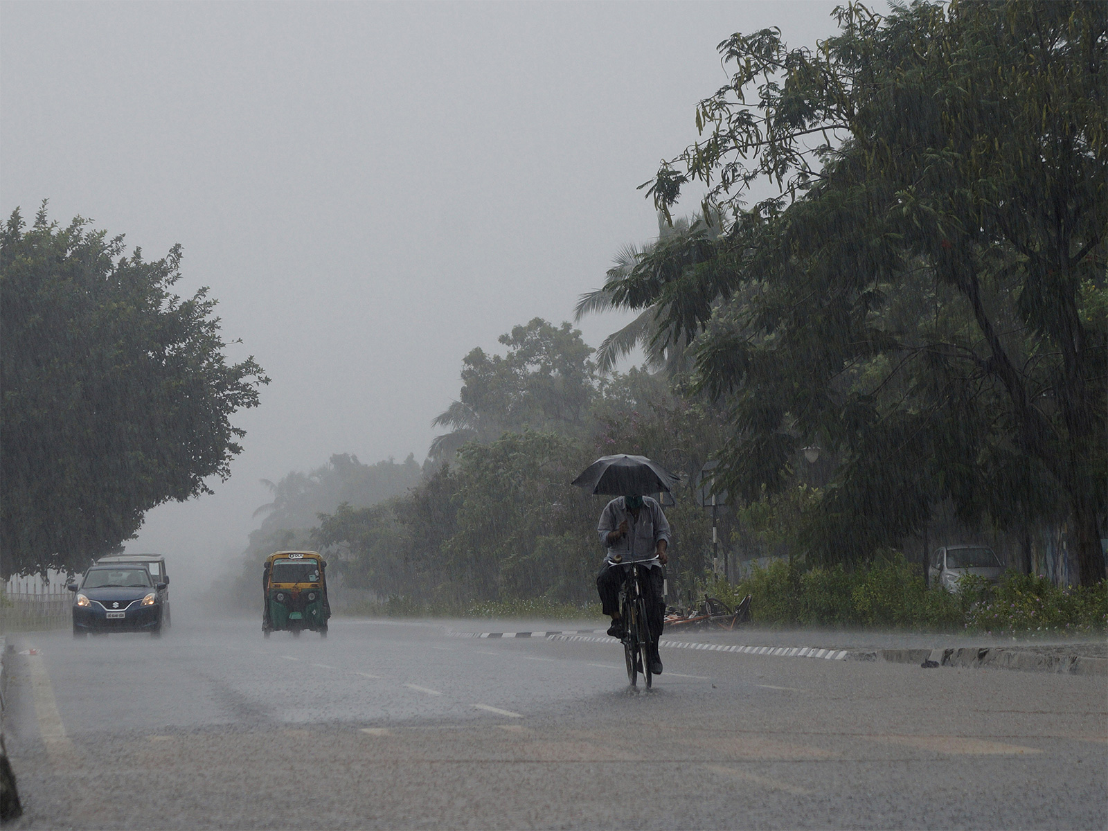 Visual of heavy rain in Odisha (File Photo/ANI)