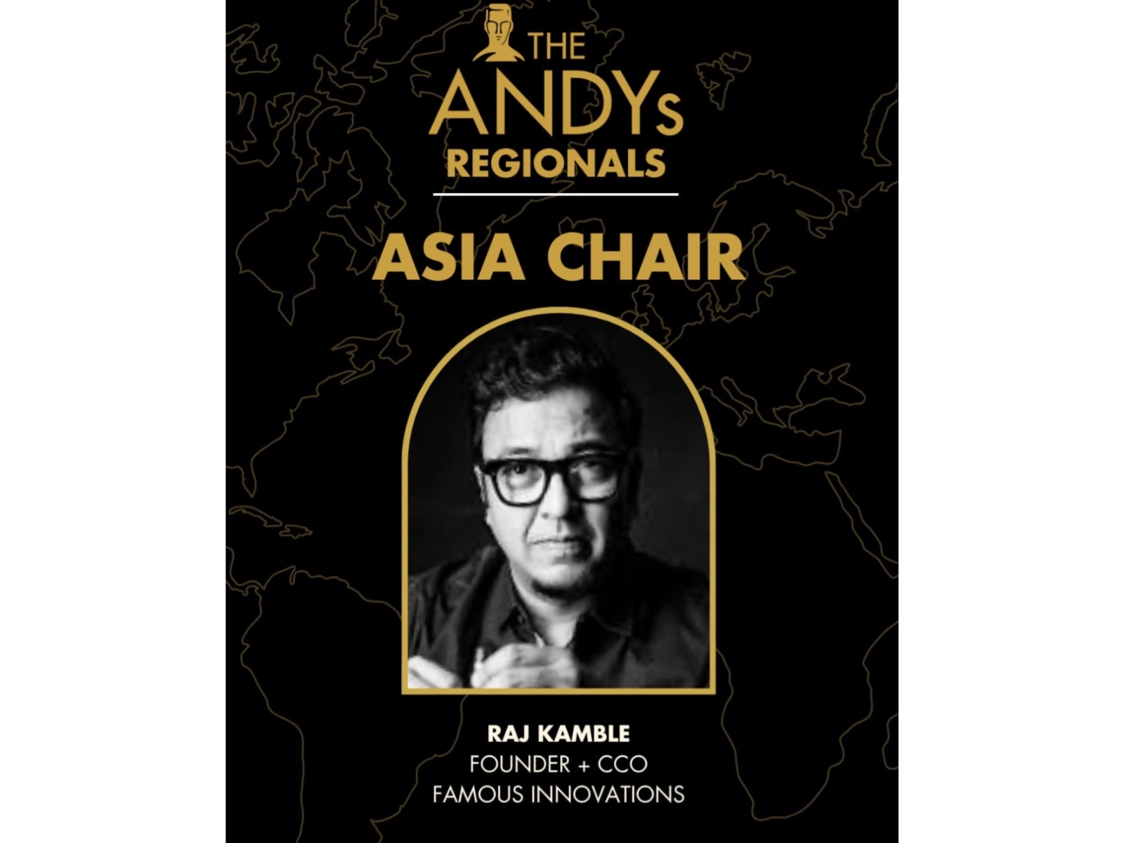 Indian Ad Veteran Raj Kamble Named Asia Chair for The ANDY Awards Regionals