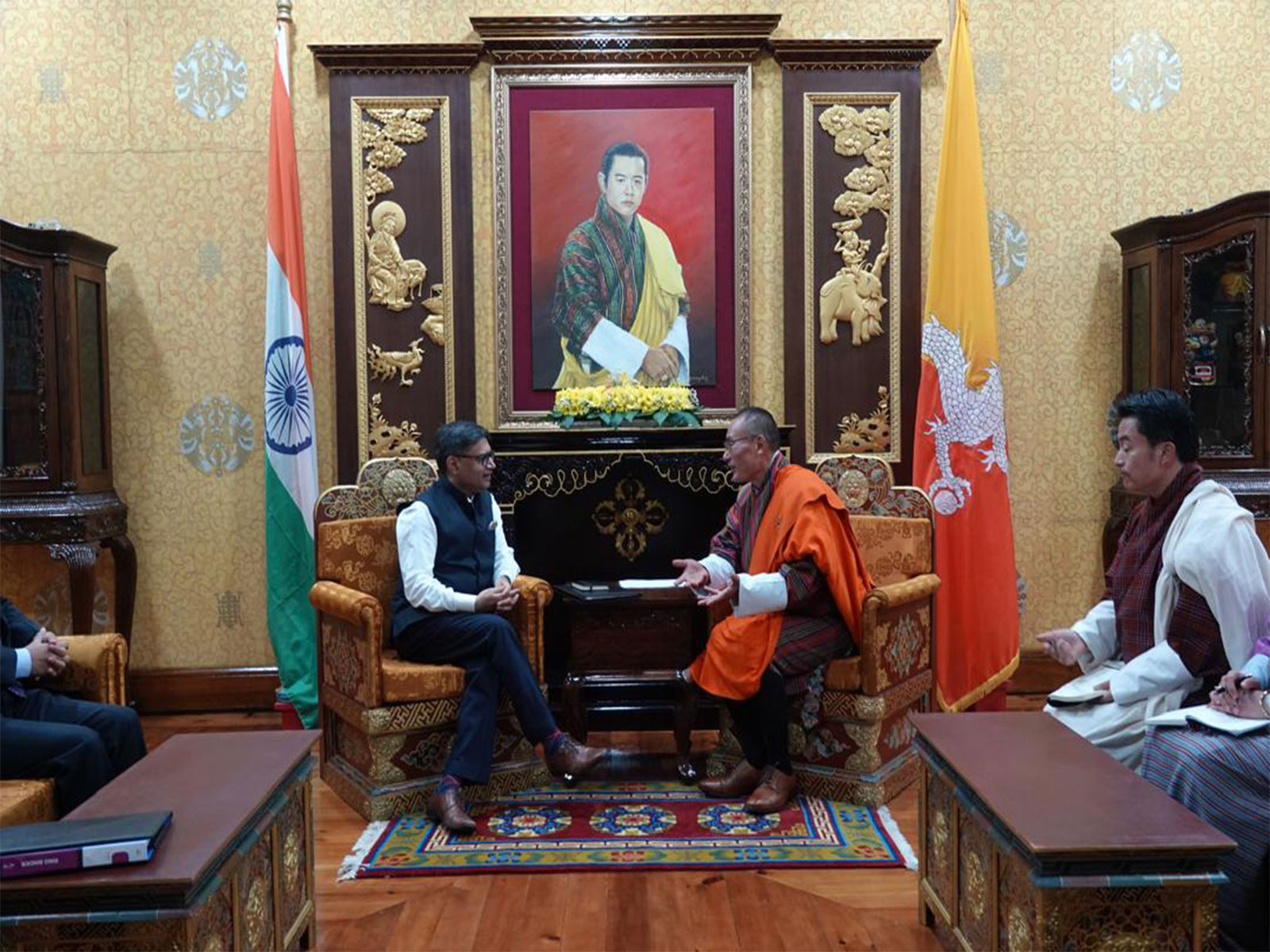 Foreign Secretary Vikram Misri held talks with Bhutan's Prime Minister Tshering Tobgay  (Photo:X/@Indiainbhutan)