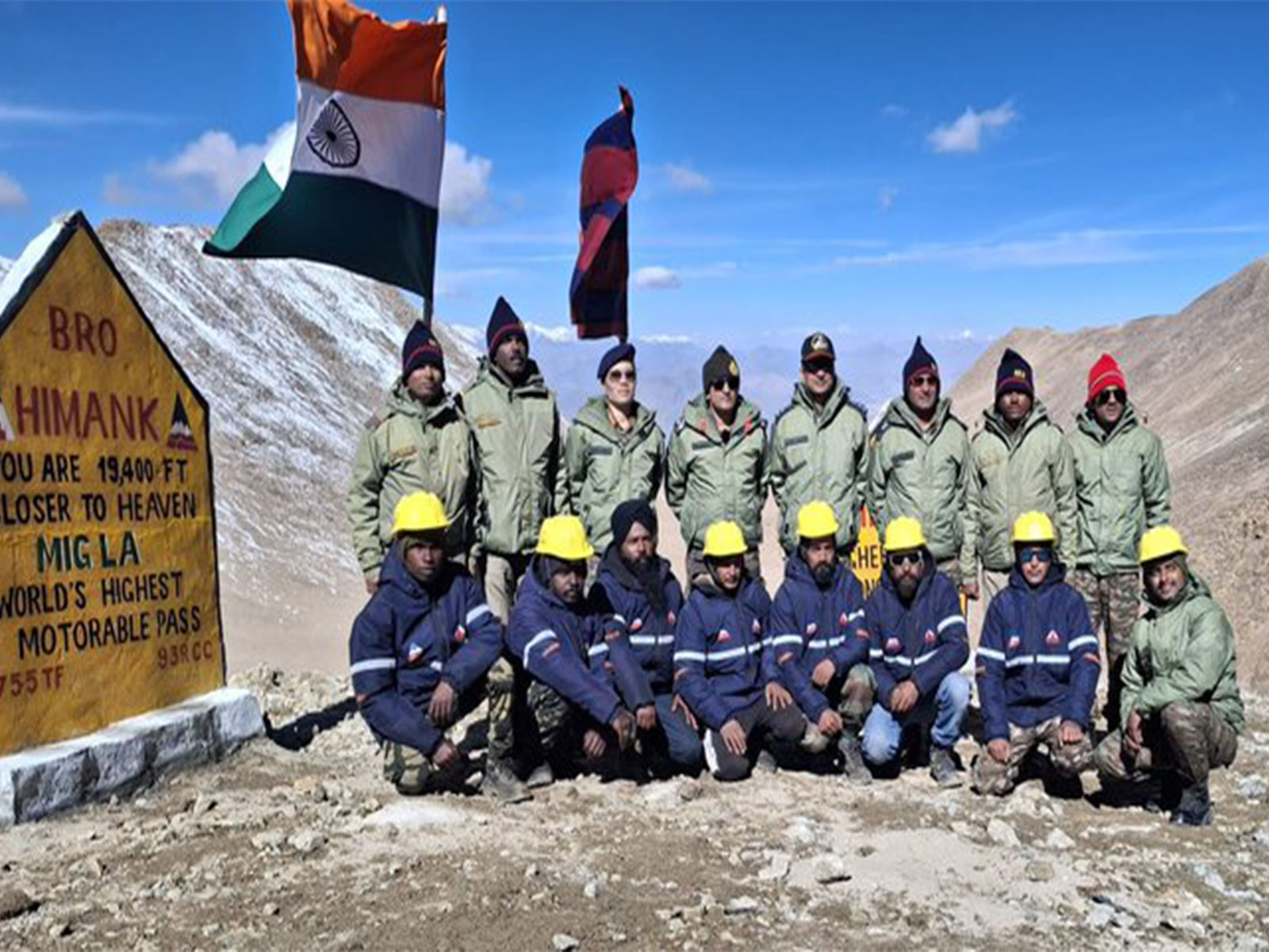 BRO team at the peak of Mig Pass (Photo/X@adgpi) BRO team at the peak of Mig Pass (Photo/X@adgpi)