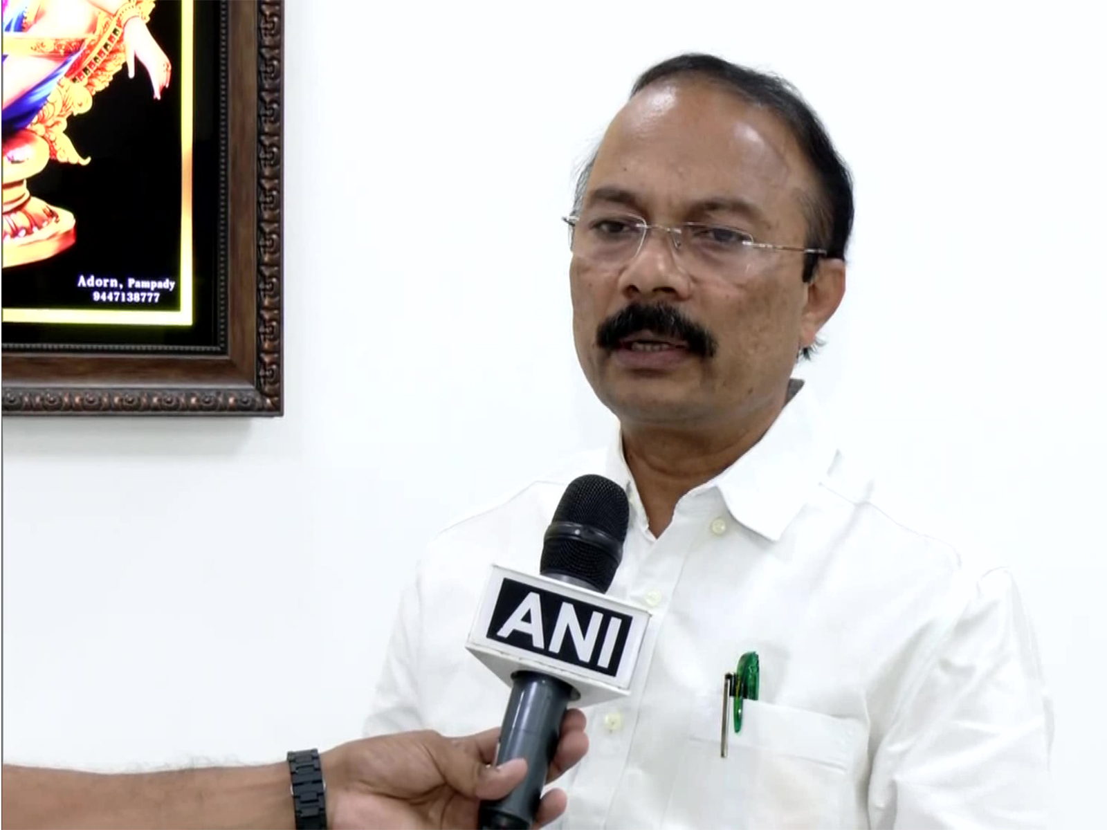 Travancore Devaswom Board (TDB) president PS Prasanth (Photo/ANI)