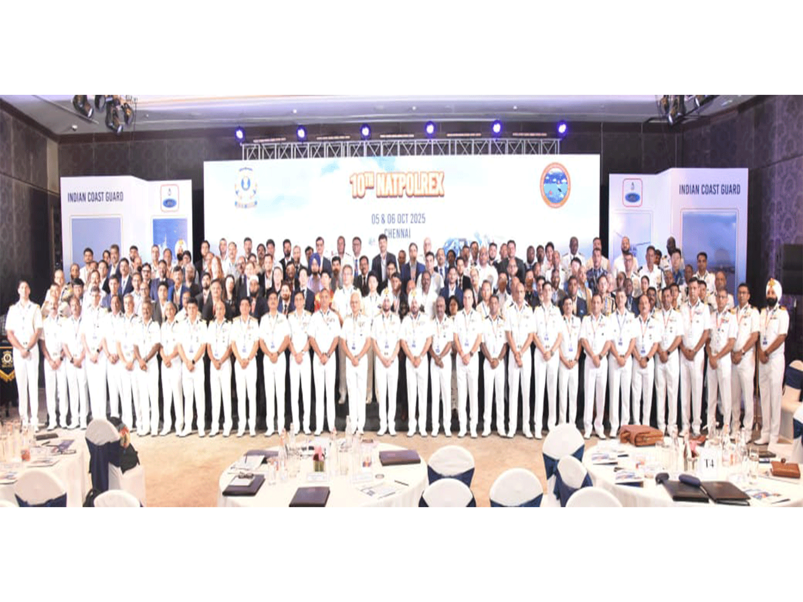 Indian Coast Guard hosts 27th NOSDCP meet, launches 10th NATPOLREX Exercise off Chennai (Photo/ANI)