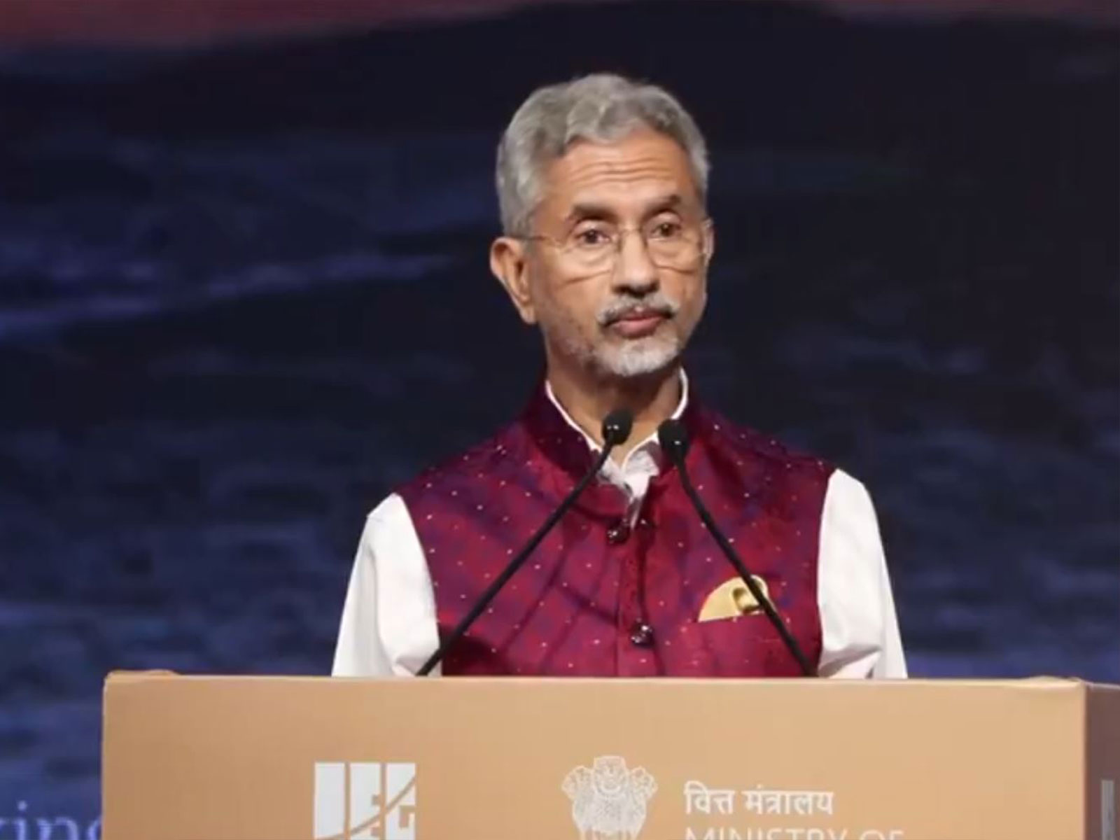 External Affairs Minister S Jaishankar speaking at 4th Kautilya Economic Conclave in New Delhi (Photo/ANI) External Affairs Minister S Jaishankar speaking at 4th Kautilya Economic Conclave in New Delhi (Photo/ANI)