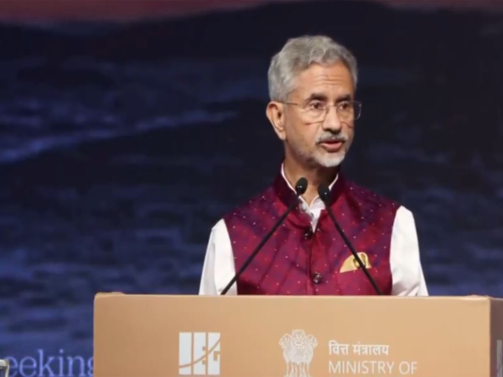 External Affairs Minister S Jaishankar speaking at 4th Kautilya Economic Conclave in New Delhi (Photo/ANI) External Affairs Minister S Jaishankar speaking at 4th Kautilya Economic Conclave in New Delhi (Photo/ANI)