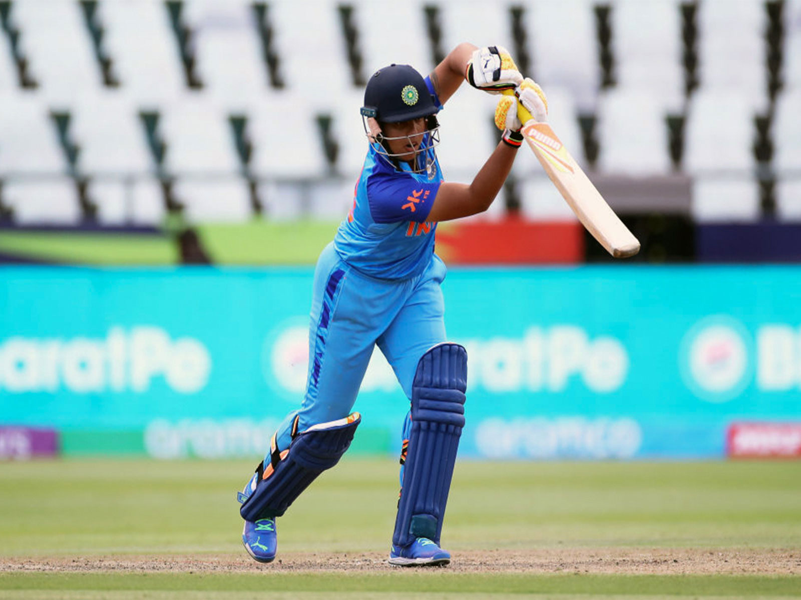 Richa Ghosh's knock was the only positive for India. (Photo: ANI)