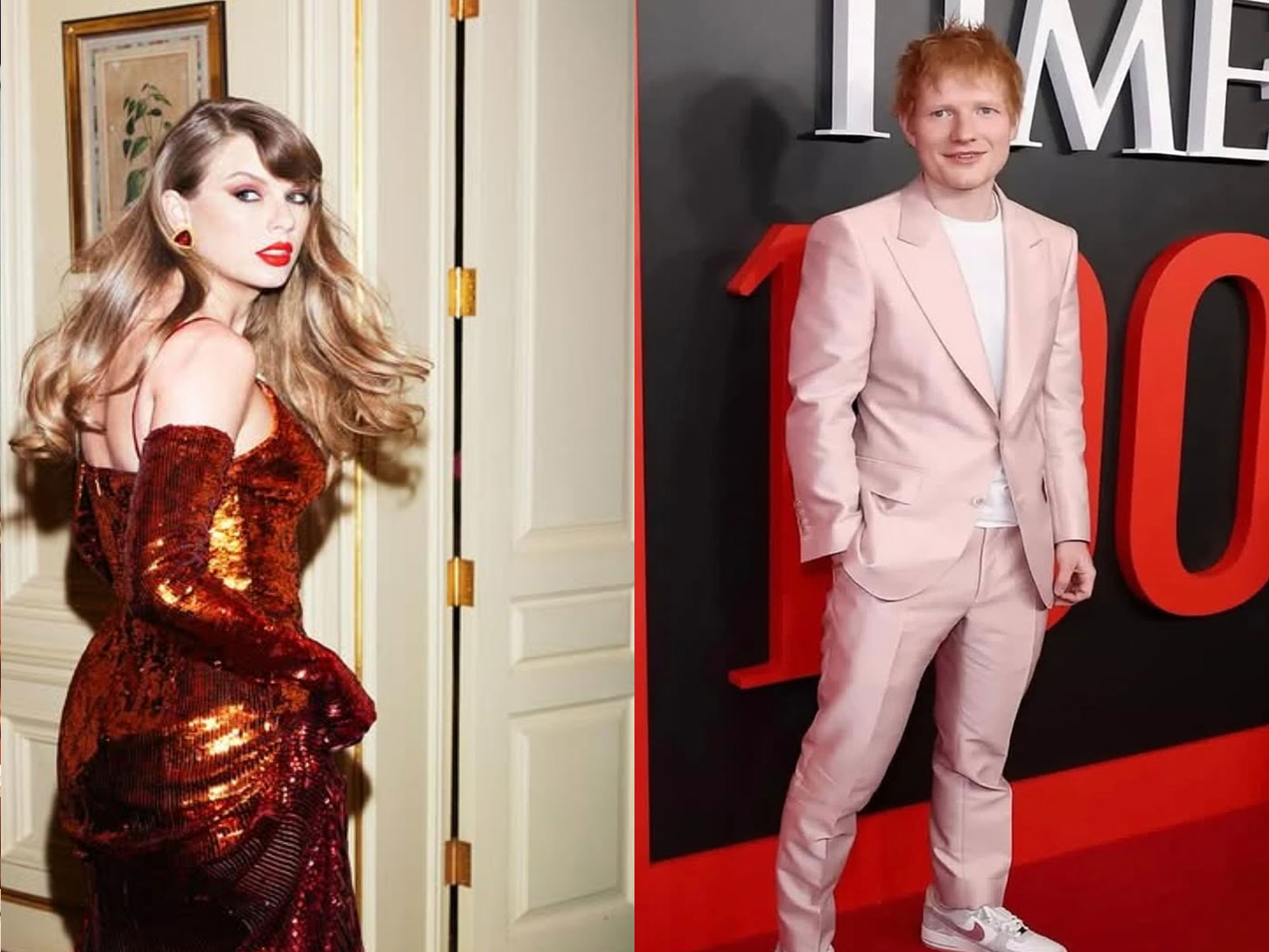 Taylor Swift (Photo/Instagram/@taylorswift),  Ed Sheeran (Image source: Instagram/ @teddysphotos)