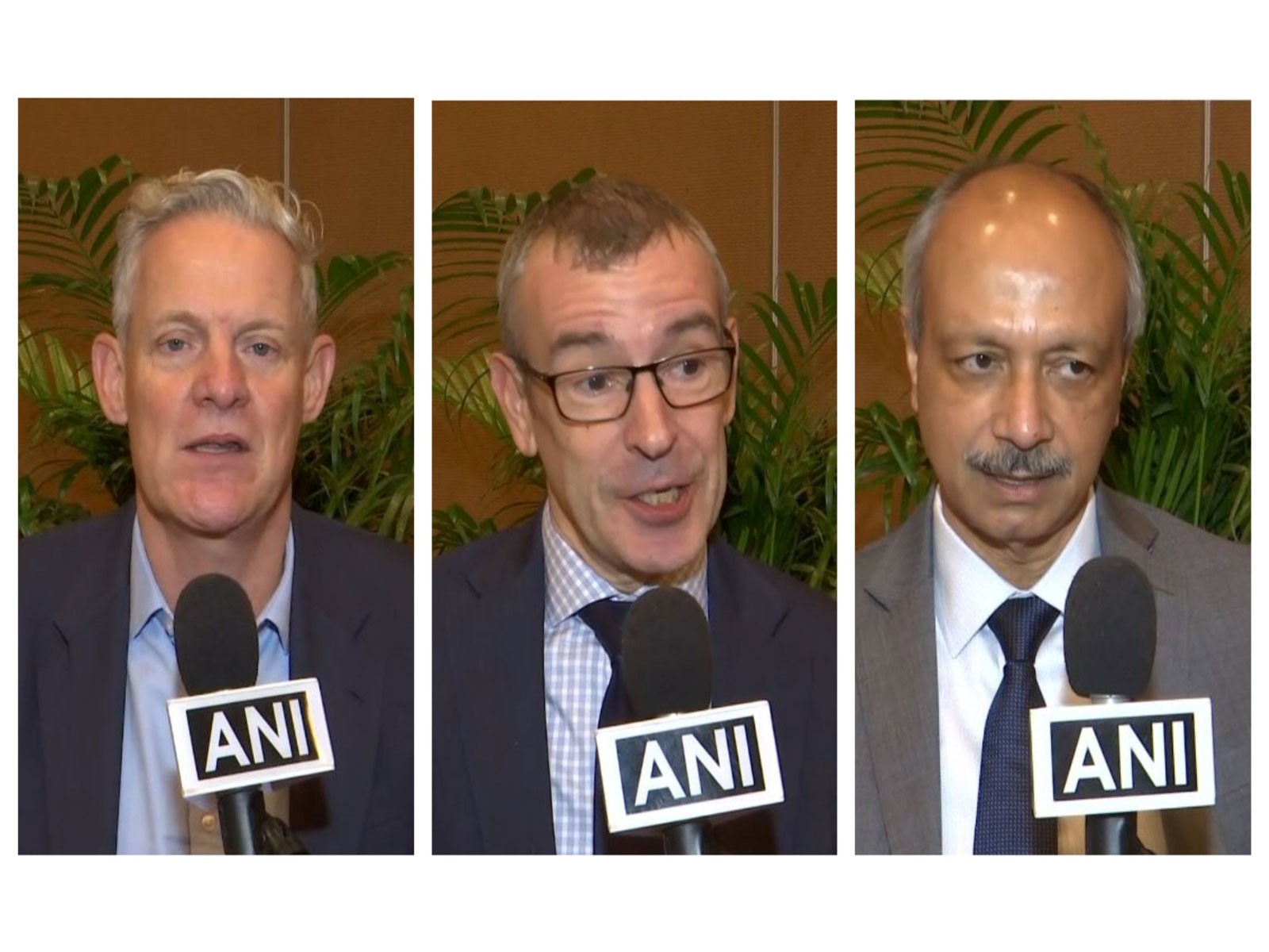 BP’s Chief Economist Spencer Dale, Gareth Ramsay, Head of Energy Transition and System Analysis, Rajeev Kumar, Vice President for Business Development (Photo/ANI)
