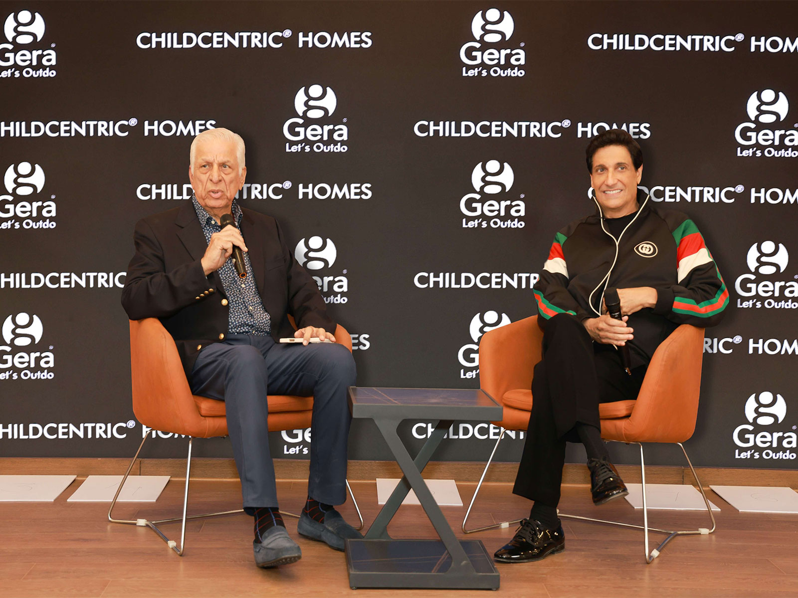 Kumar Gera, Chairman, Gera Developments and Shiamak Davar share insights during “Meet the Icon” event at Gera’s Joy on the Treetops, Hinjawadi