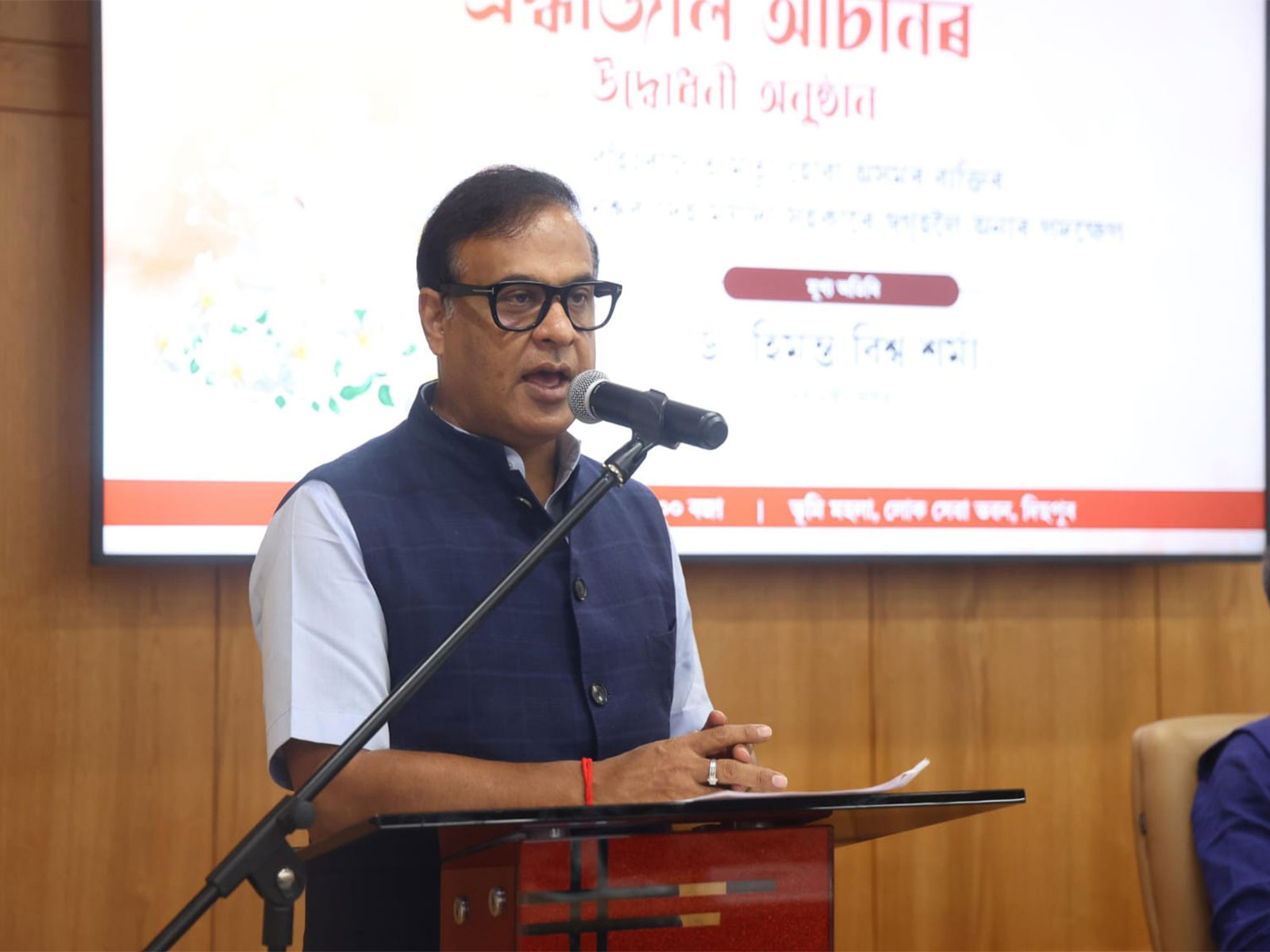 Assam Chief Minister Himanta Biswa Sarma during the launch. (Photo/ANI)